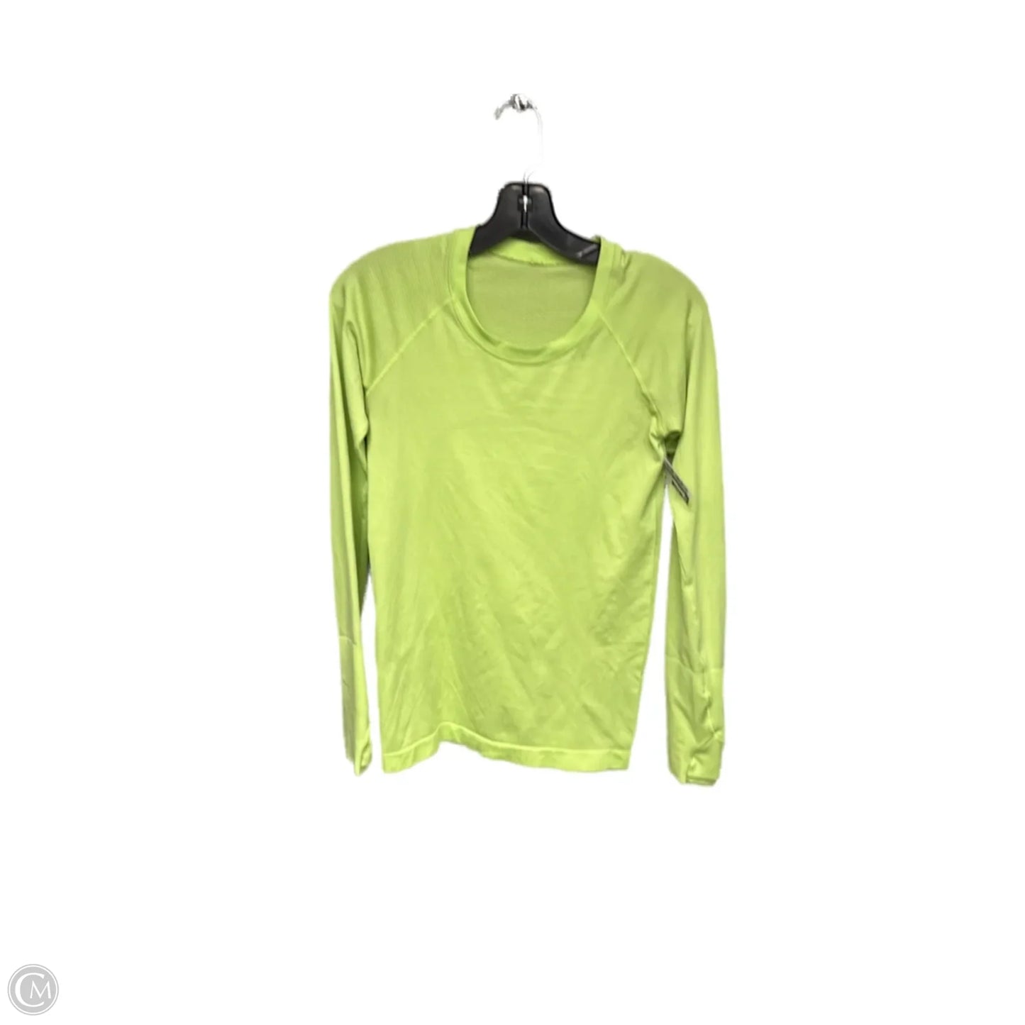 Athletic Top Long Sleeve Crewneck By Lululemon In Green, Size: S