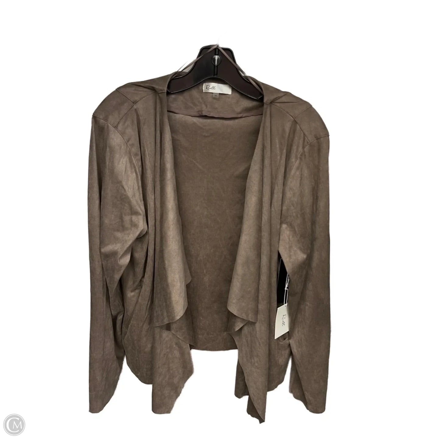 Cardigan By Clothes Mentor In Brown, Size: 2x