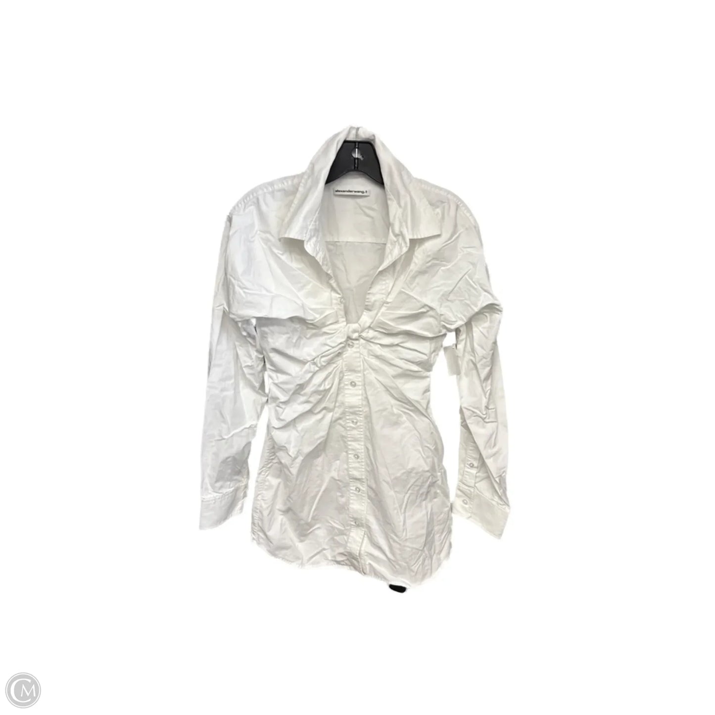 Top Long Sleeve Luxury Designer By Alexander Wang In White, Size: 6