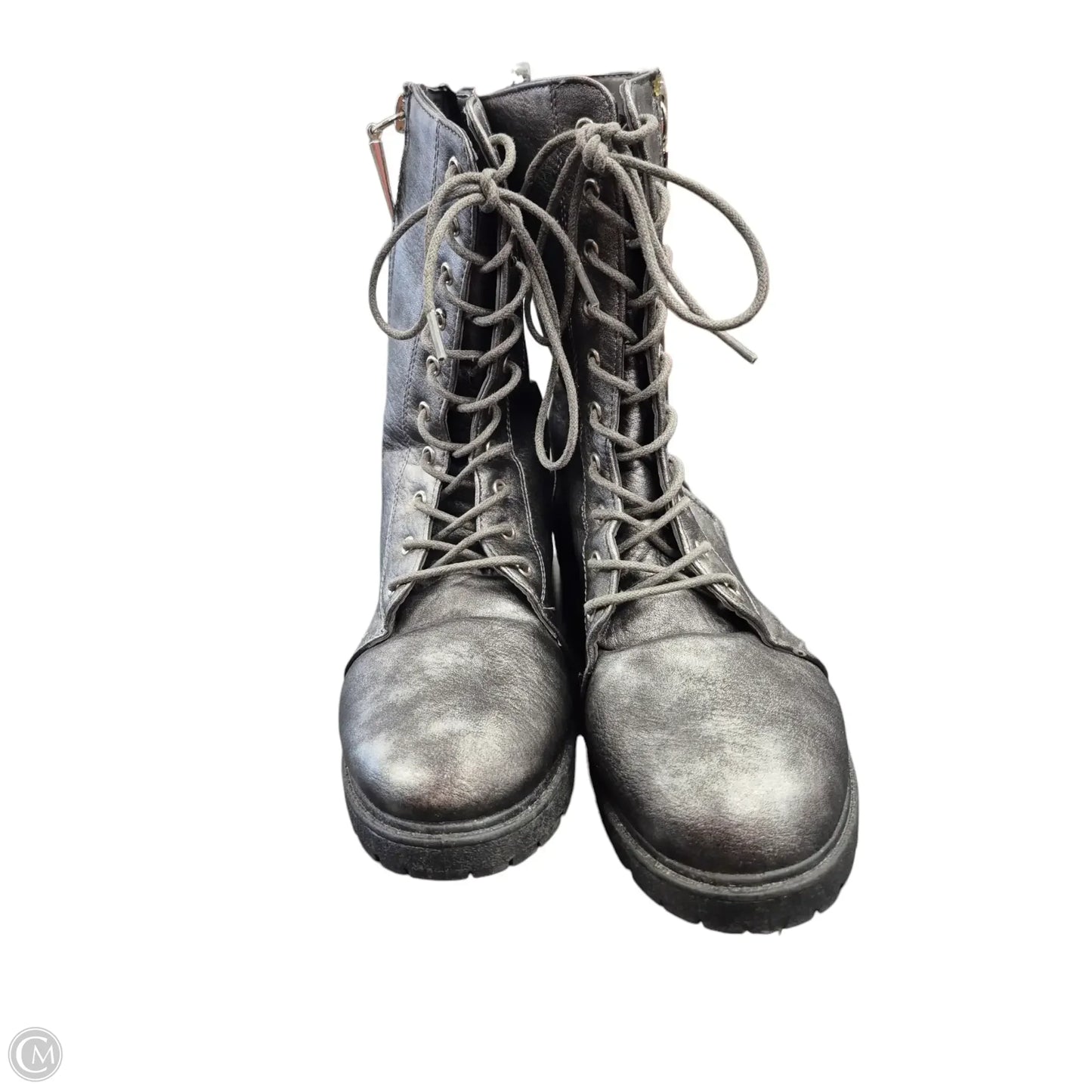 Boots Combat By Seven 7 In Silver, Size: 9