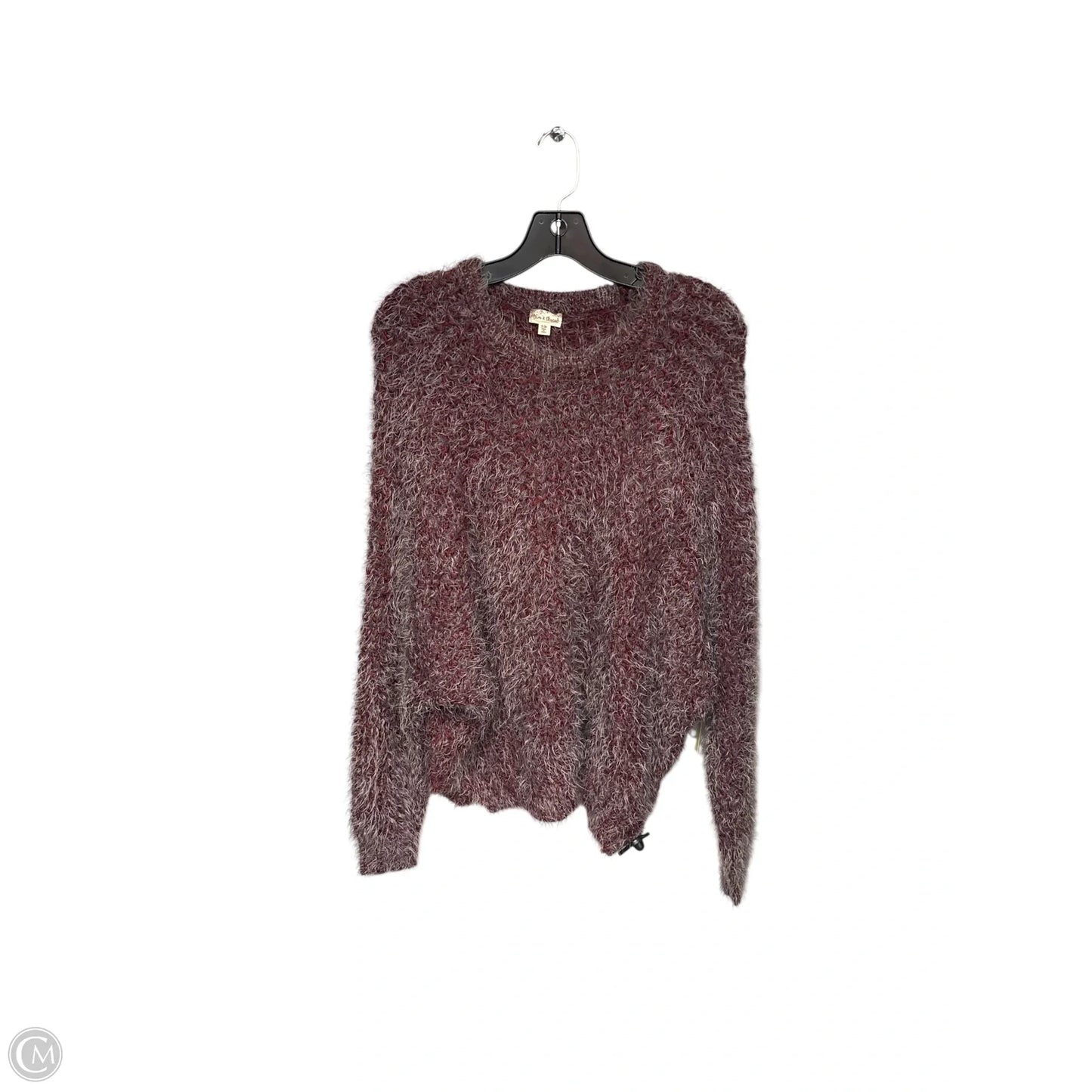 Sweater By Hem & Thread In Maroon