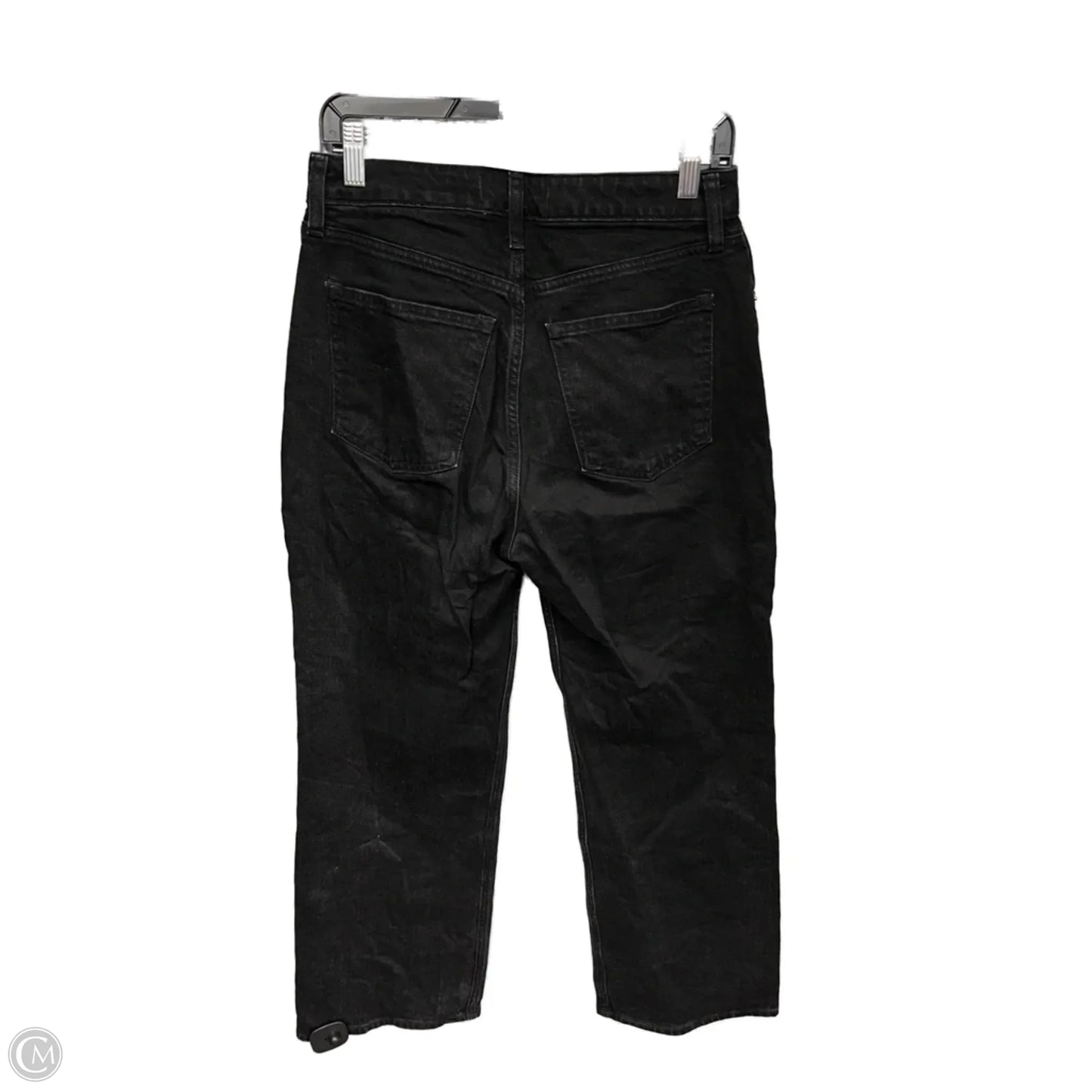 Jeans Straight By Abercrombie And Fitch In Black Denim, Size: 6