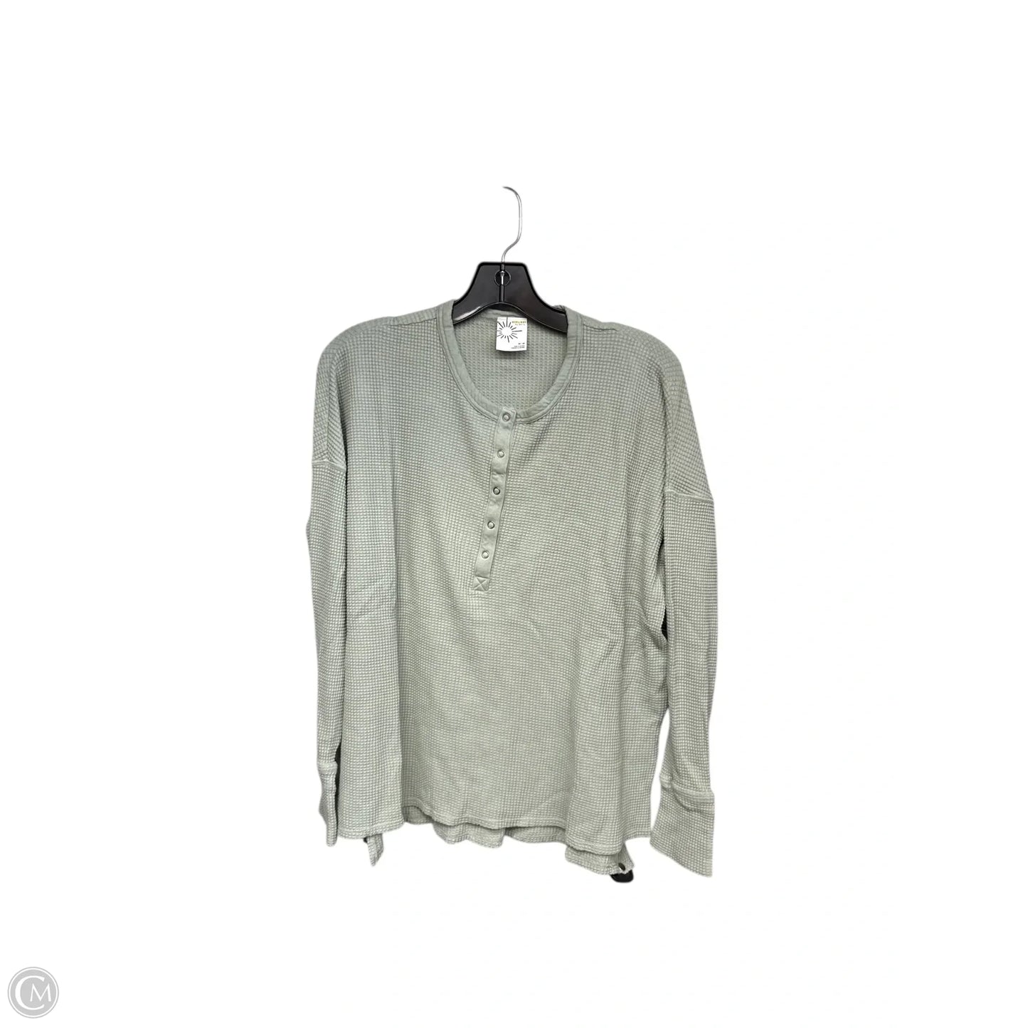 Top Long Sleeve By Aerie In Green, Size: M