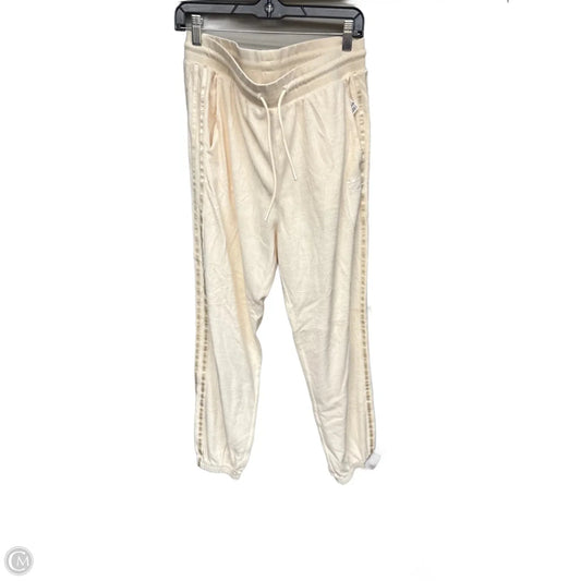 Athletic Pants By Adidas In Cream, Size: L