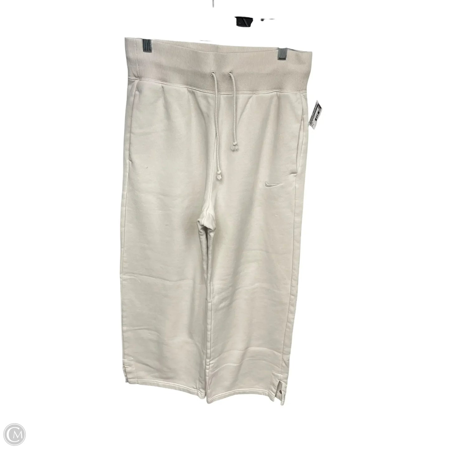 Athletic Pants By Nike Apparel In Cream, Size: M
