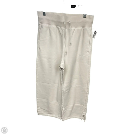 Athletic Pants By Nike Apparel In Cream, Size: M