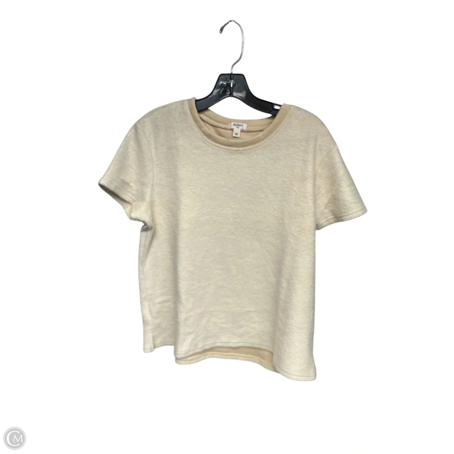 Top Short Sleeve By Dylan In Cream, Size: L