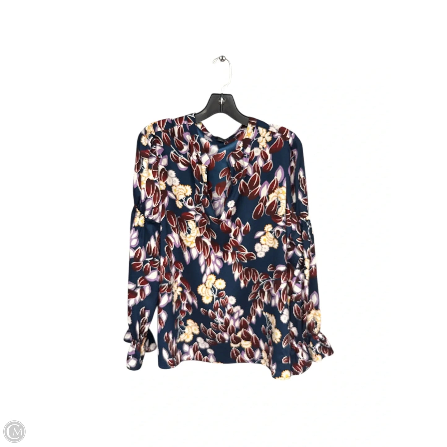 Tunic Long Sleeve By Ann Taylor In Multi-colored, Size: L