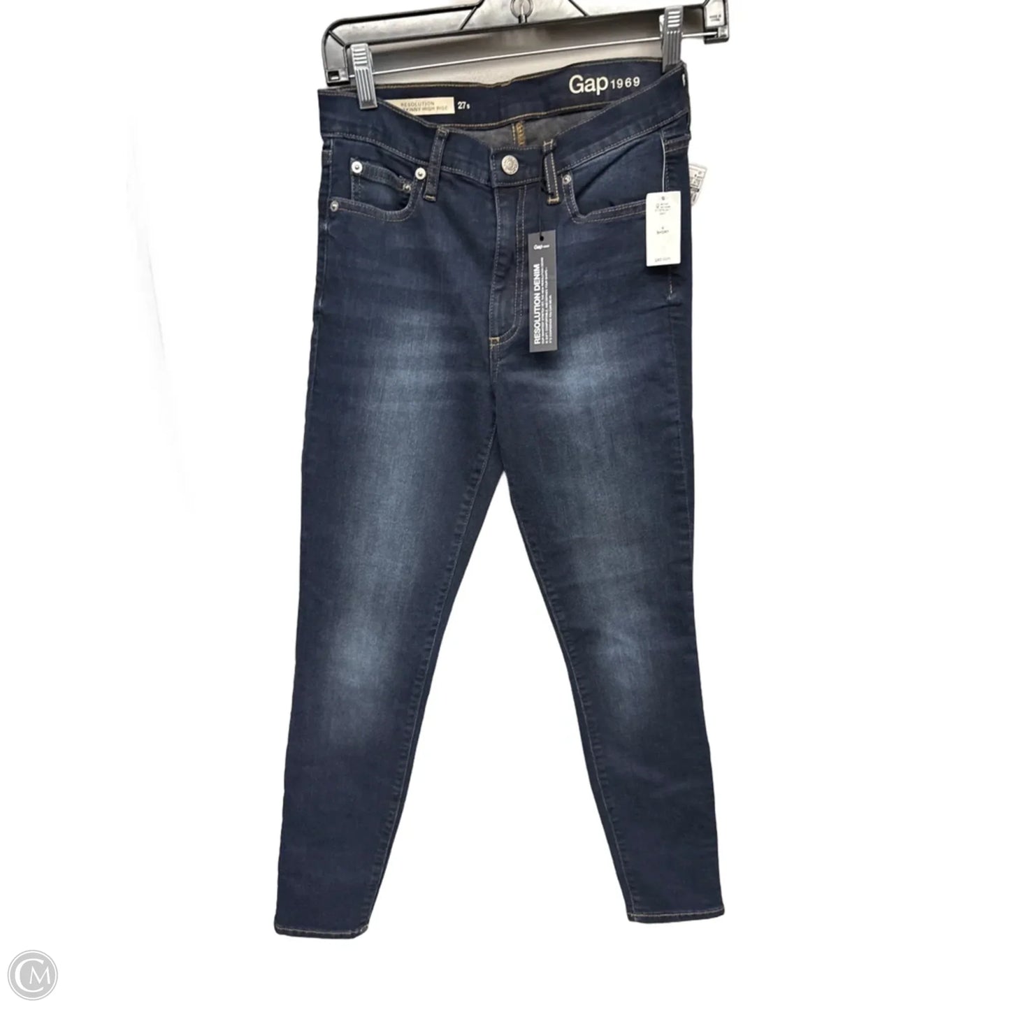 Jeans Skinny By Gap In Blue Denim, Size: 4