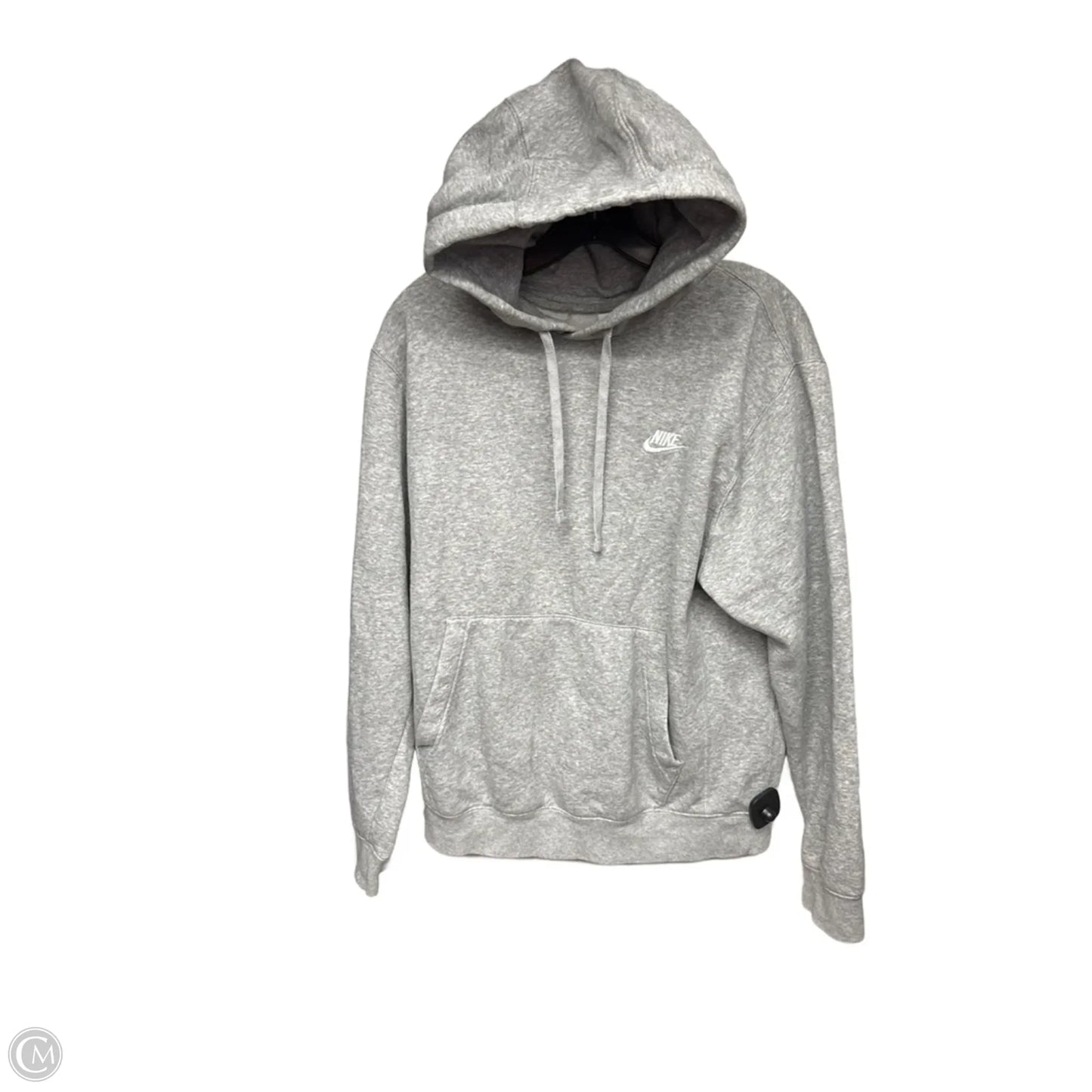 Athletic Sweatshirt Hoodie By Nike Apparel In Grey, Size: S