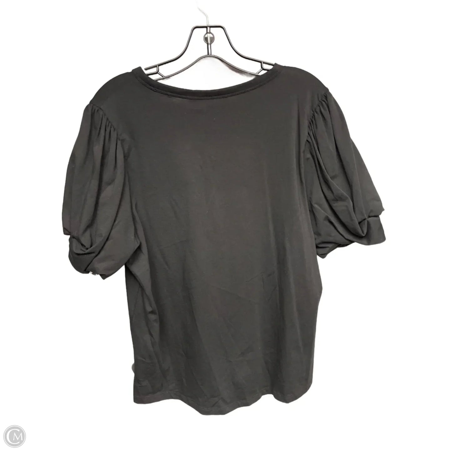 Top Short Sleeve By Chicos In Black, Size: L