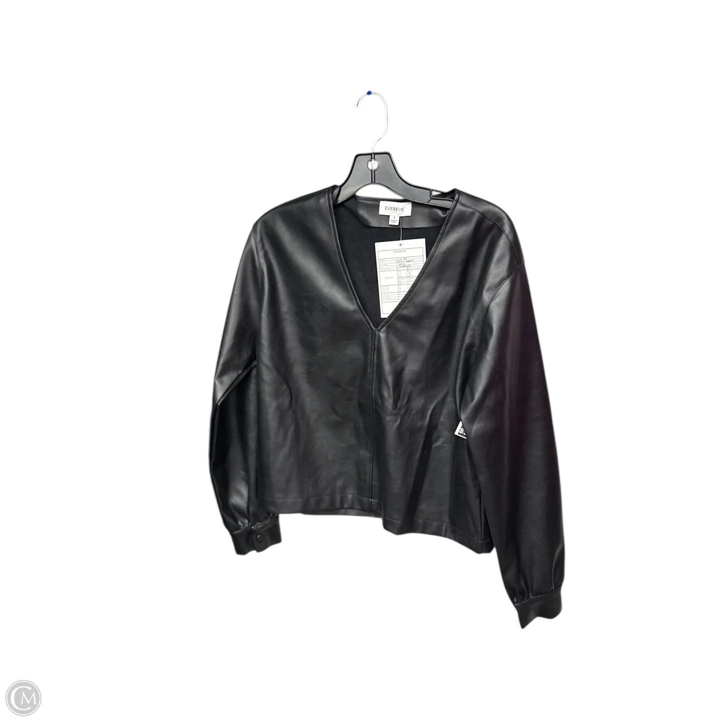 Top Long Sleeve By Evereve In Black, Size: S