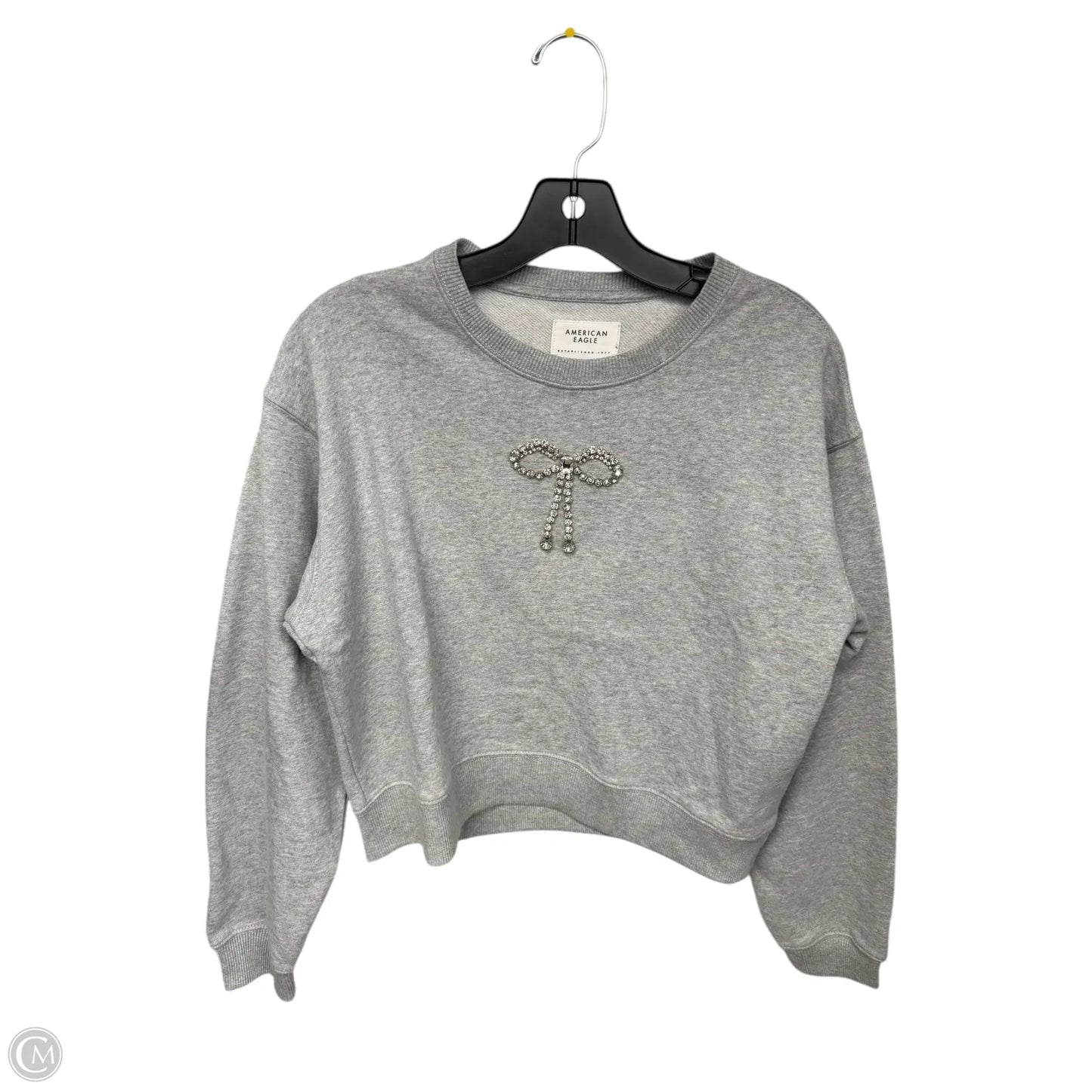 Sweatshirt Crewneck By American Eagle In Grey, Size: Xs