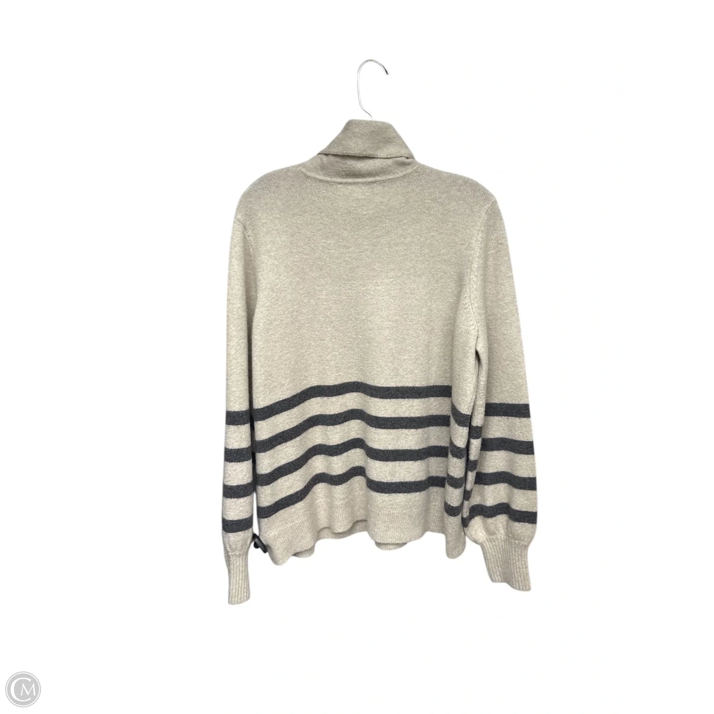 Sweater By Michael By Michael Kors In Grey & Tan, Size: Xl
