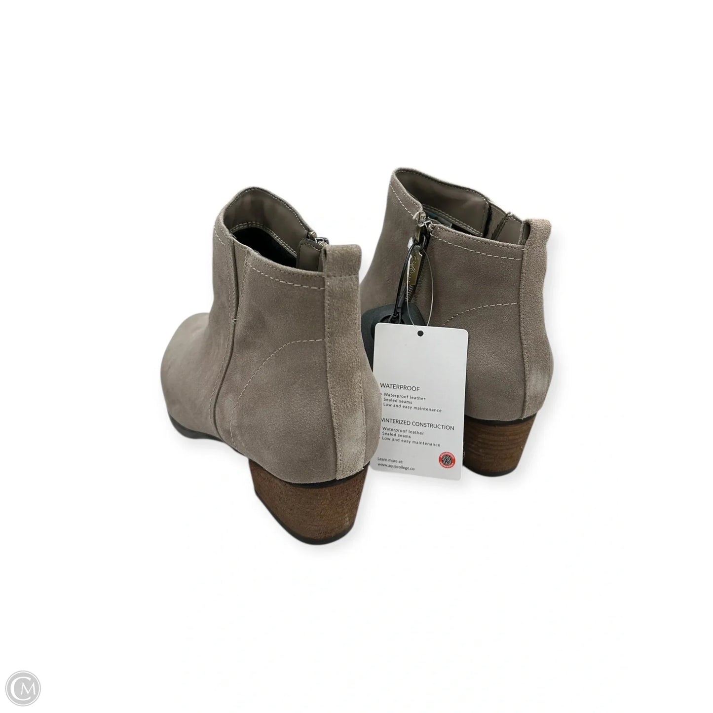 Boots Ankle Heels By Clothes Mentor In Tan, Size: 10