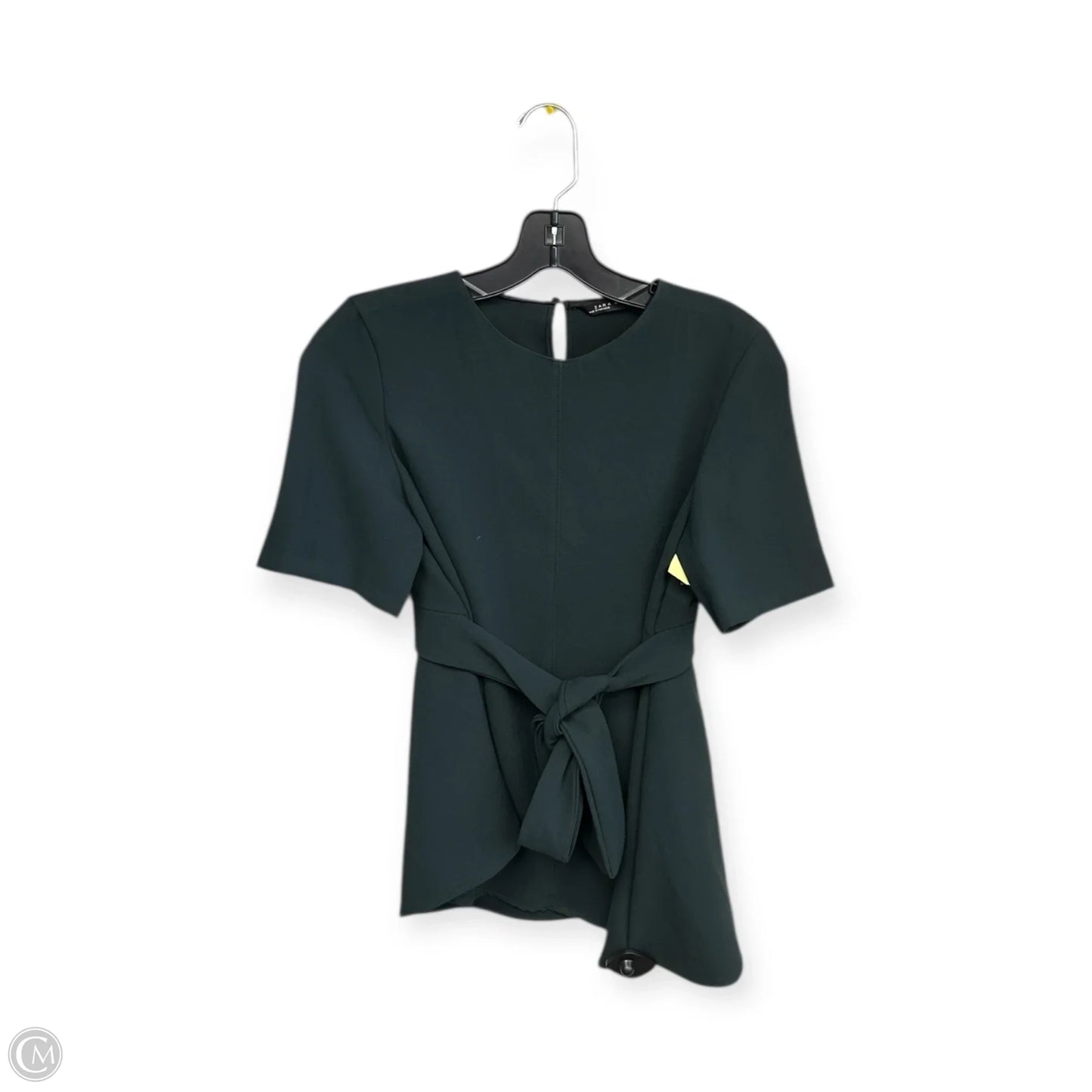 Top Short Sleeve By Zara Women In Green, Size: S