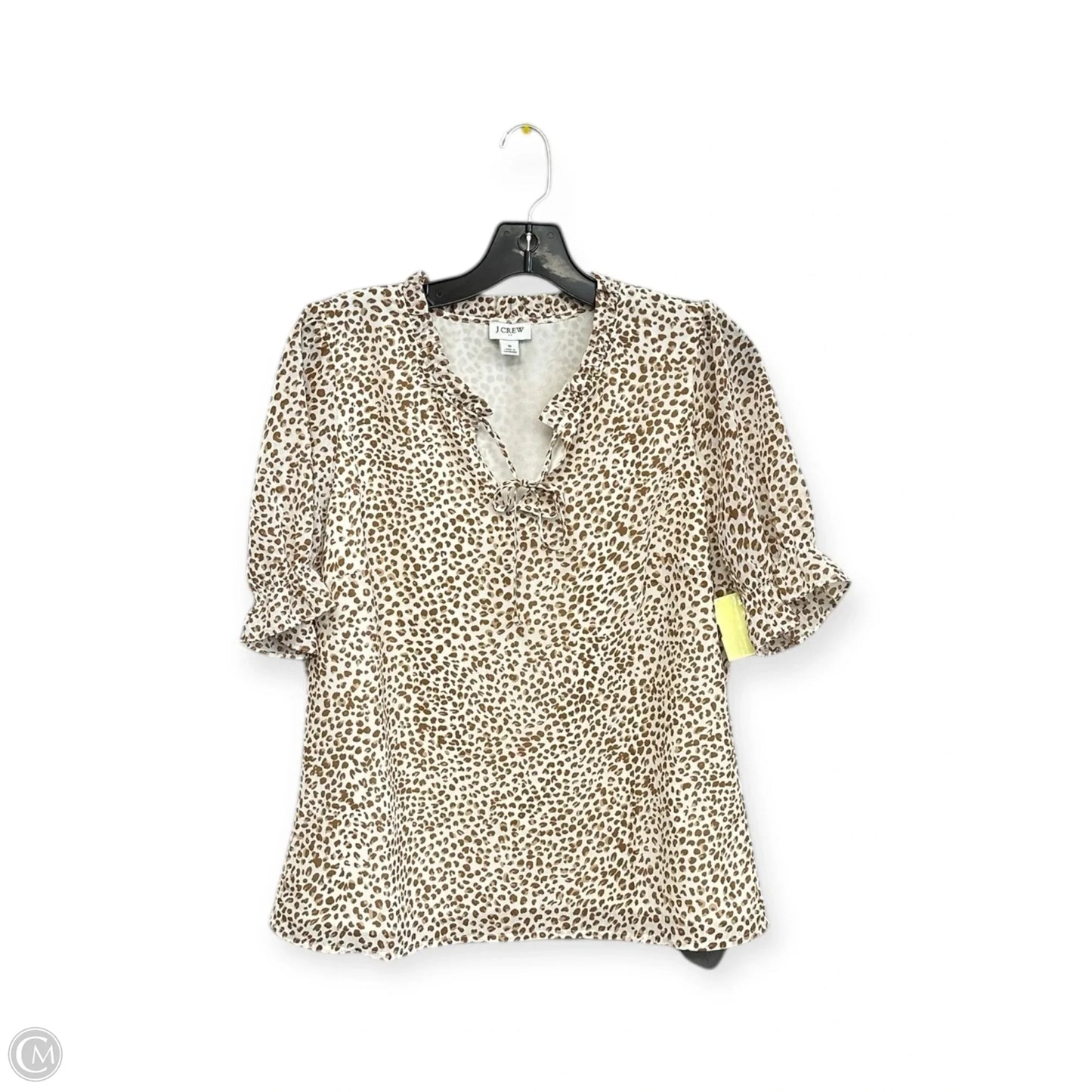 Top Short Sleeve By J. Crew In Animal Print, Size: S
