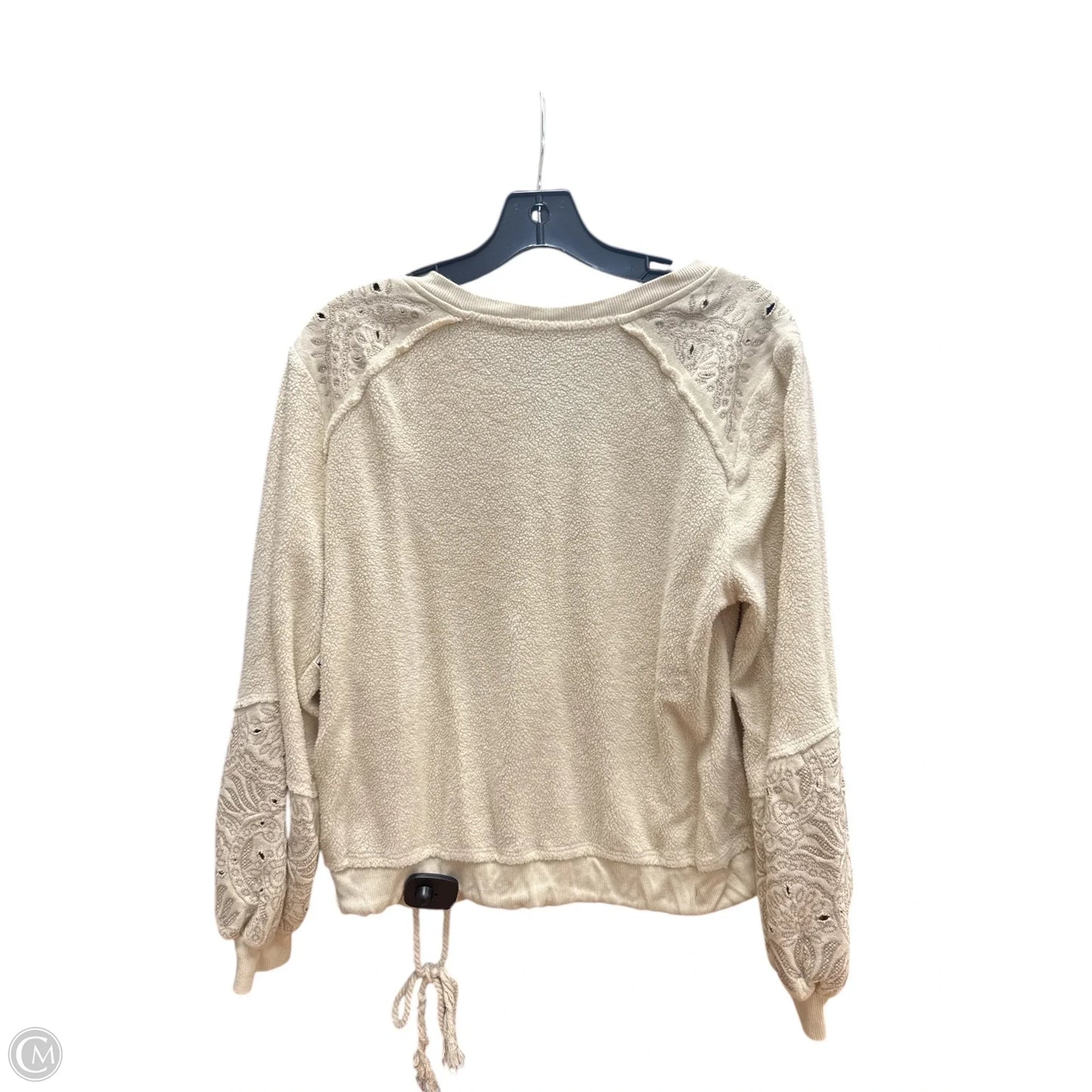 Top Long Sleeve By Democracy In Cream, Size: M