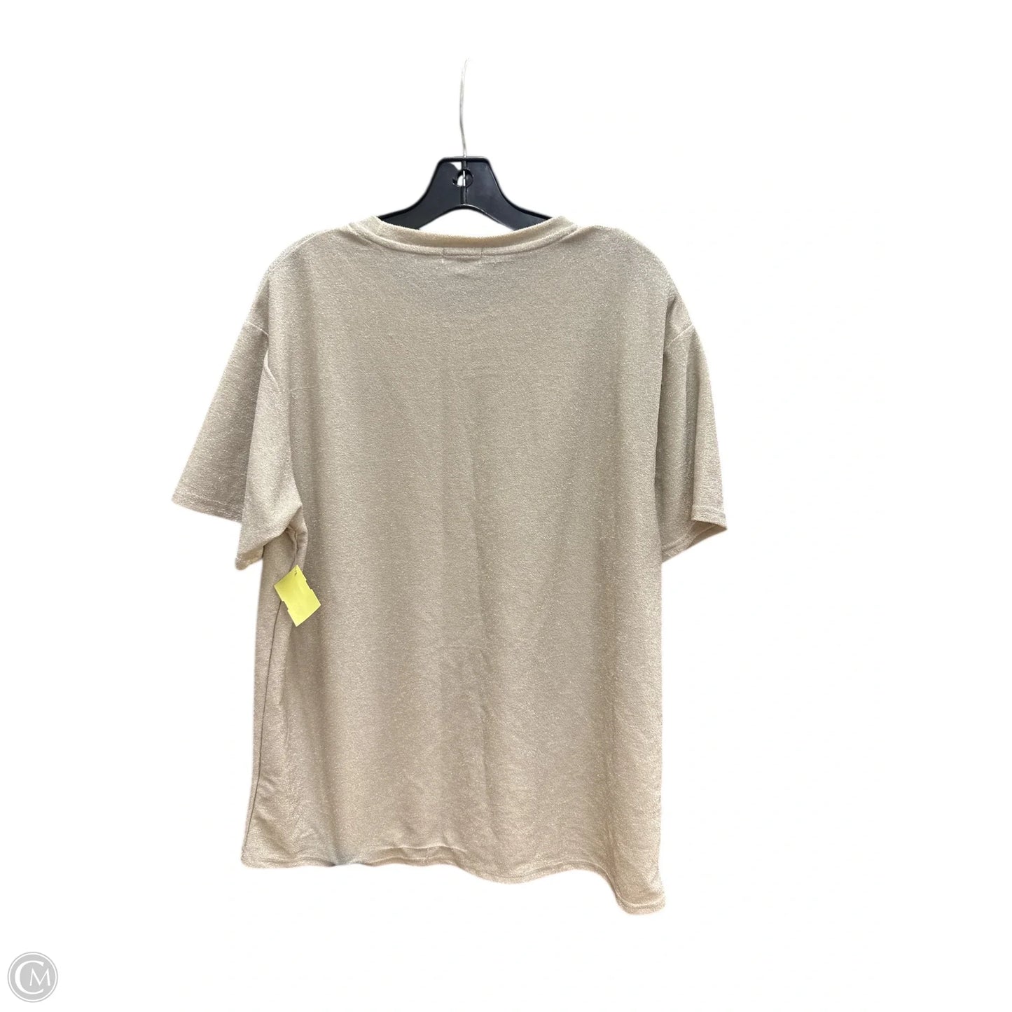 Top Short Sleeve By Originality In Pink & Tan, Size: M
