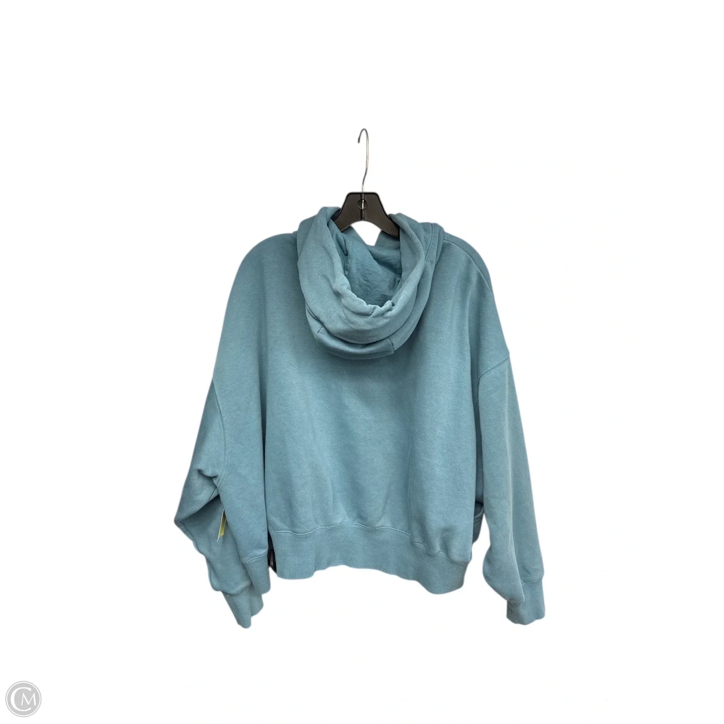 Athletic Sweatshirt Hoodie By Nike Apparel In Aqua, Size: M