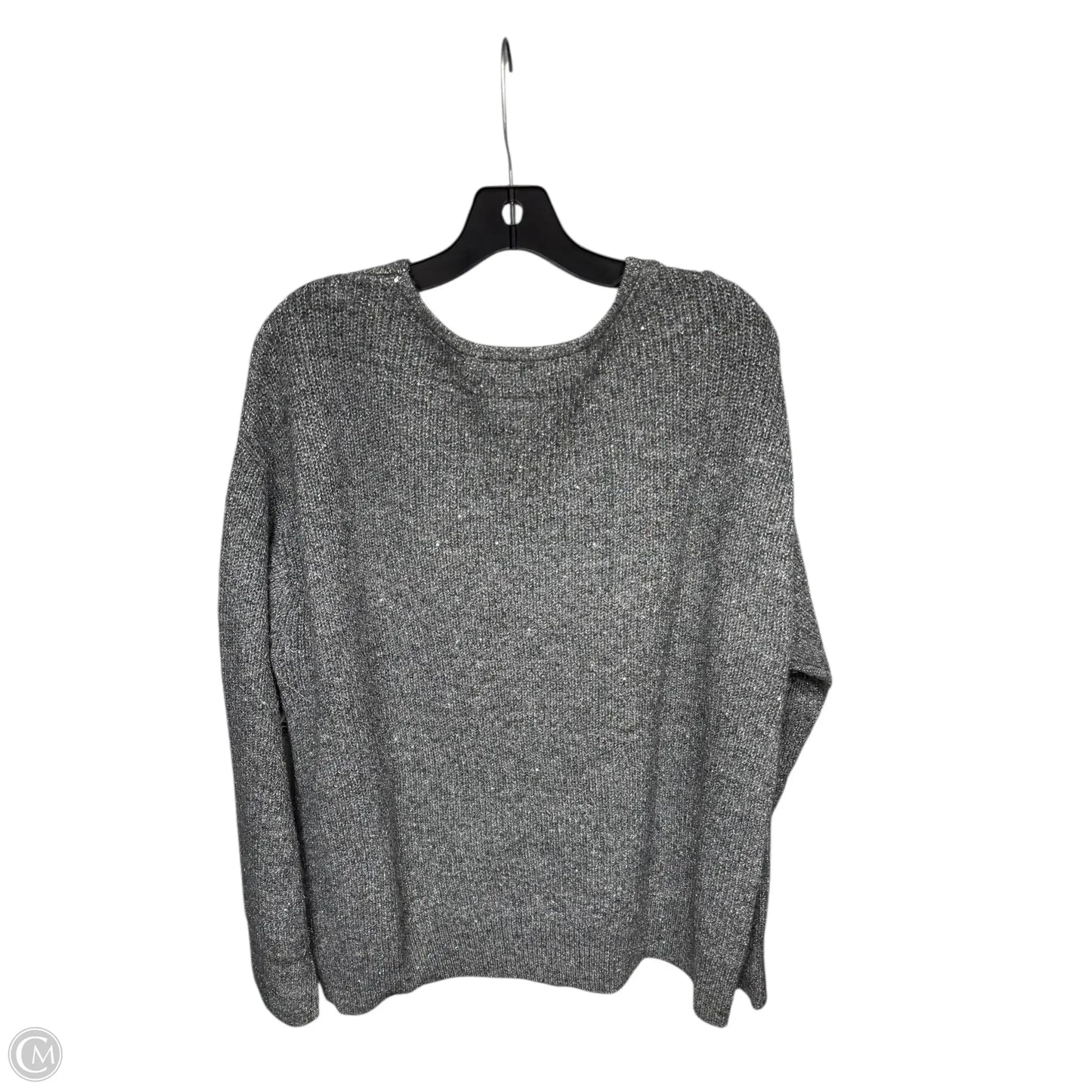 Sweater By Inc In Grey & Silver, Size: Xxl