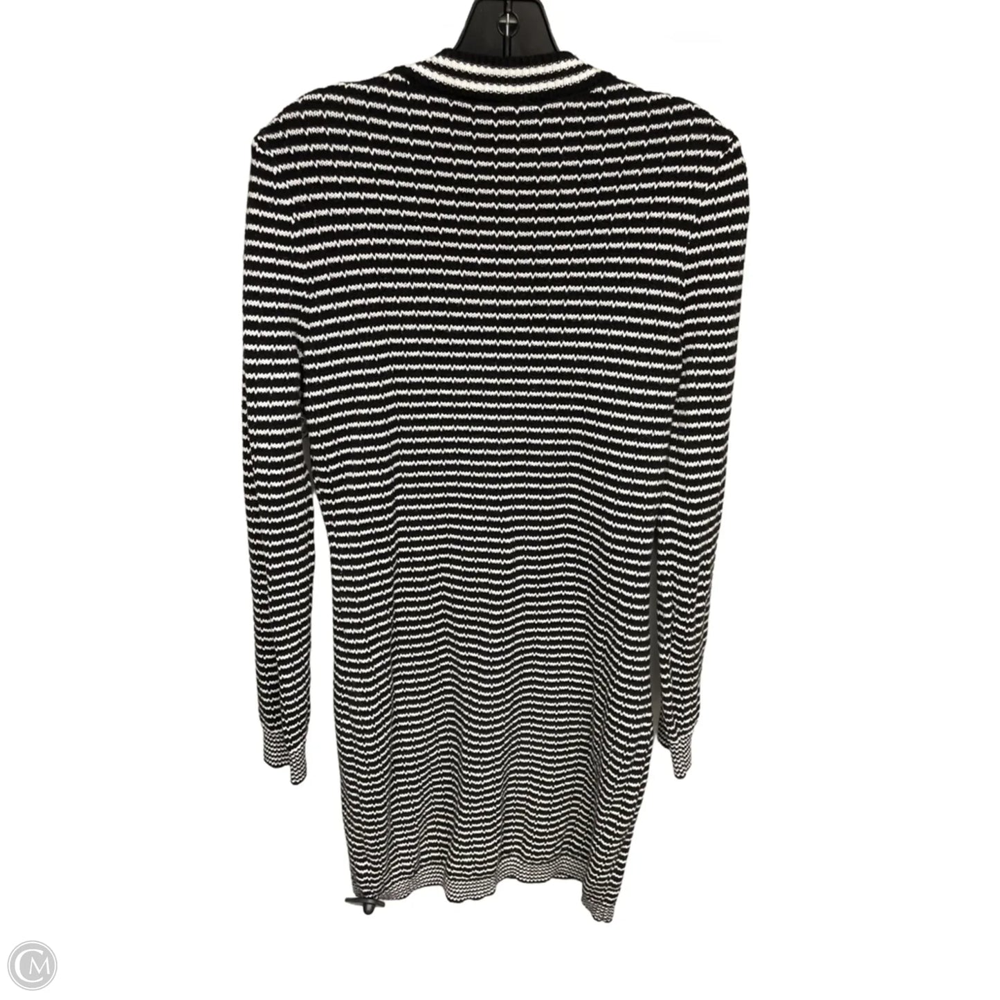 Dress Sweater By Nicole Miller In Striped Pattern, Size: M