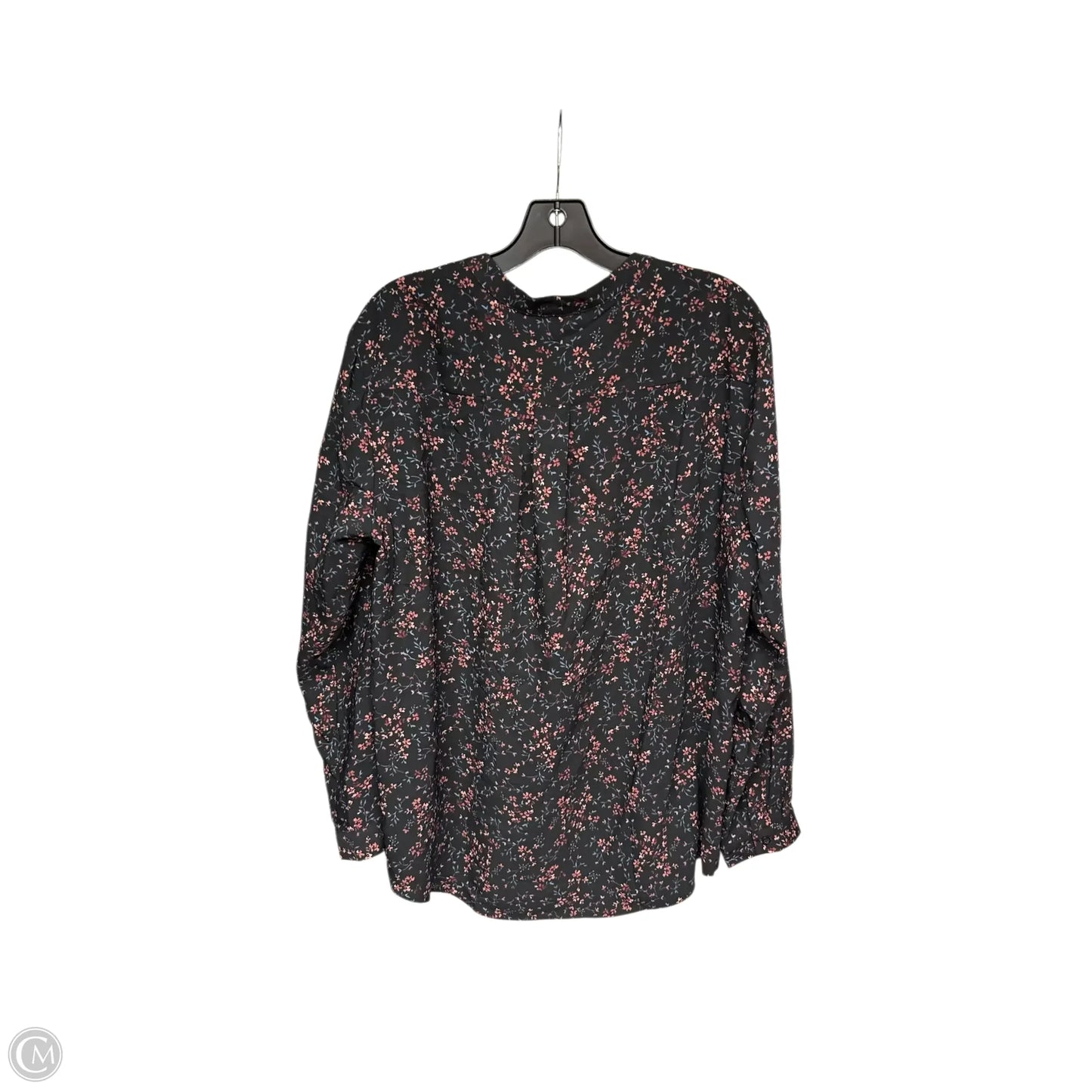 Top Long Sleeve By Hilary Radley In Floral Print, Size: Xl
