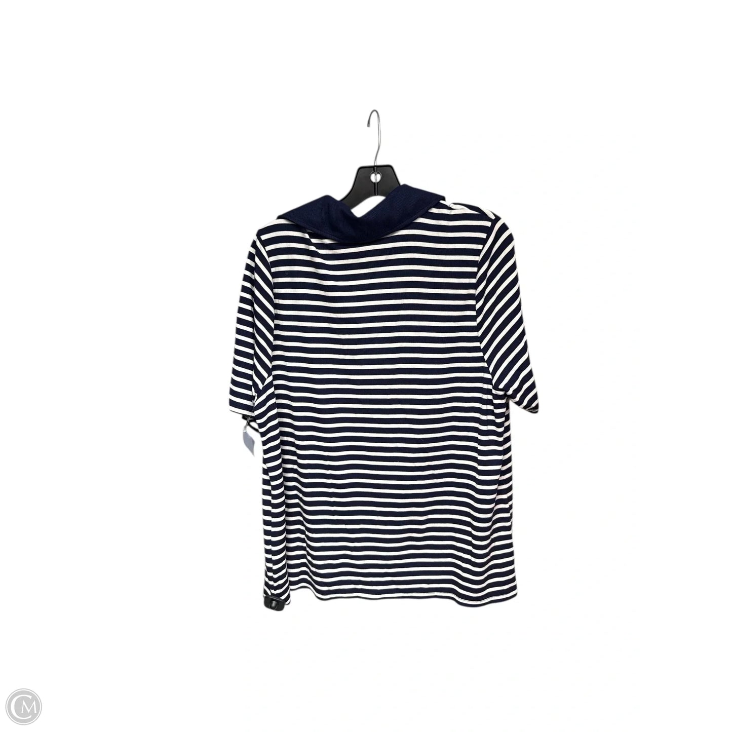 Top Short Sleeve By Ava & Viv In Tan, Size: 1x