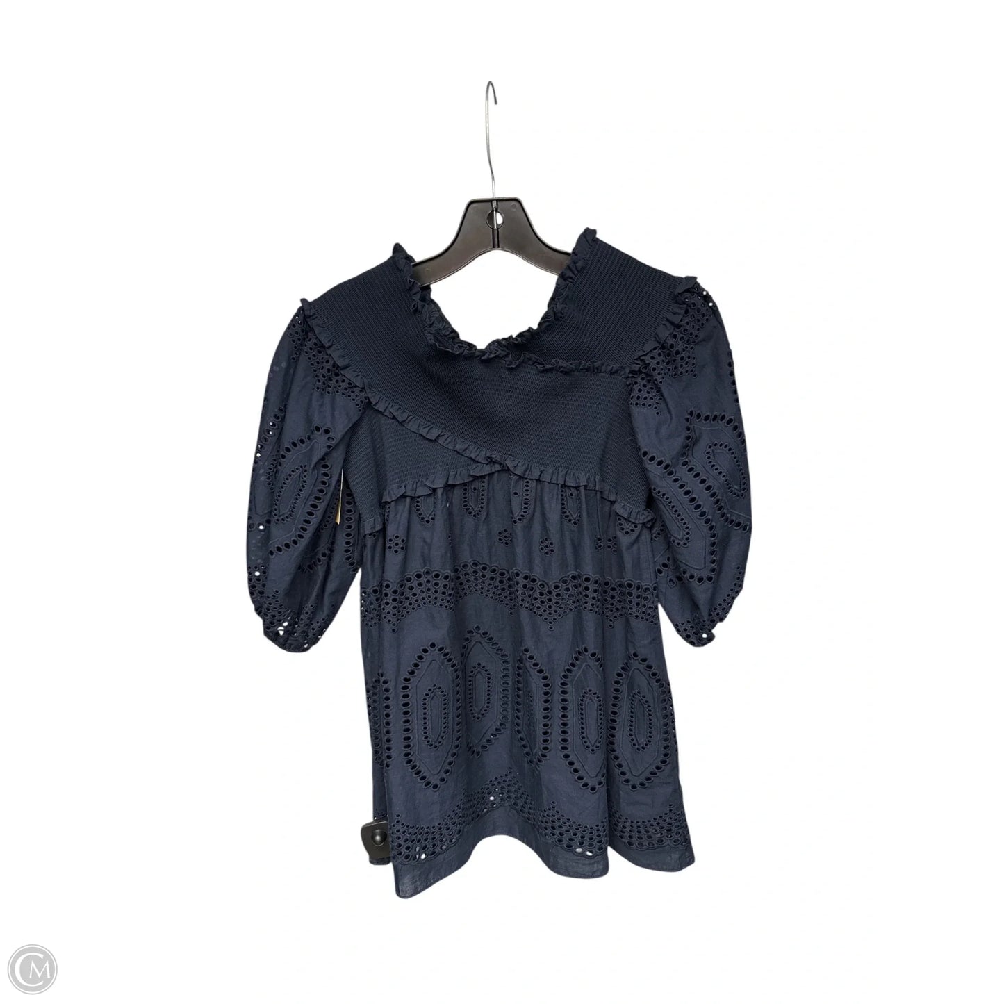Top Short Sleeve By Sachin & Babi In Navy, Size: Xs