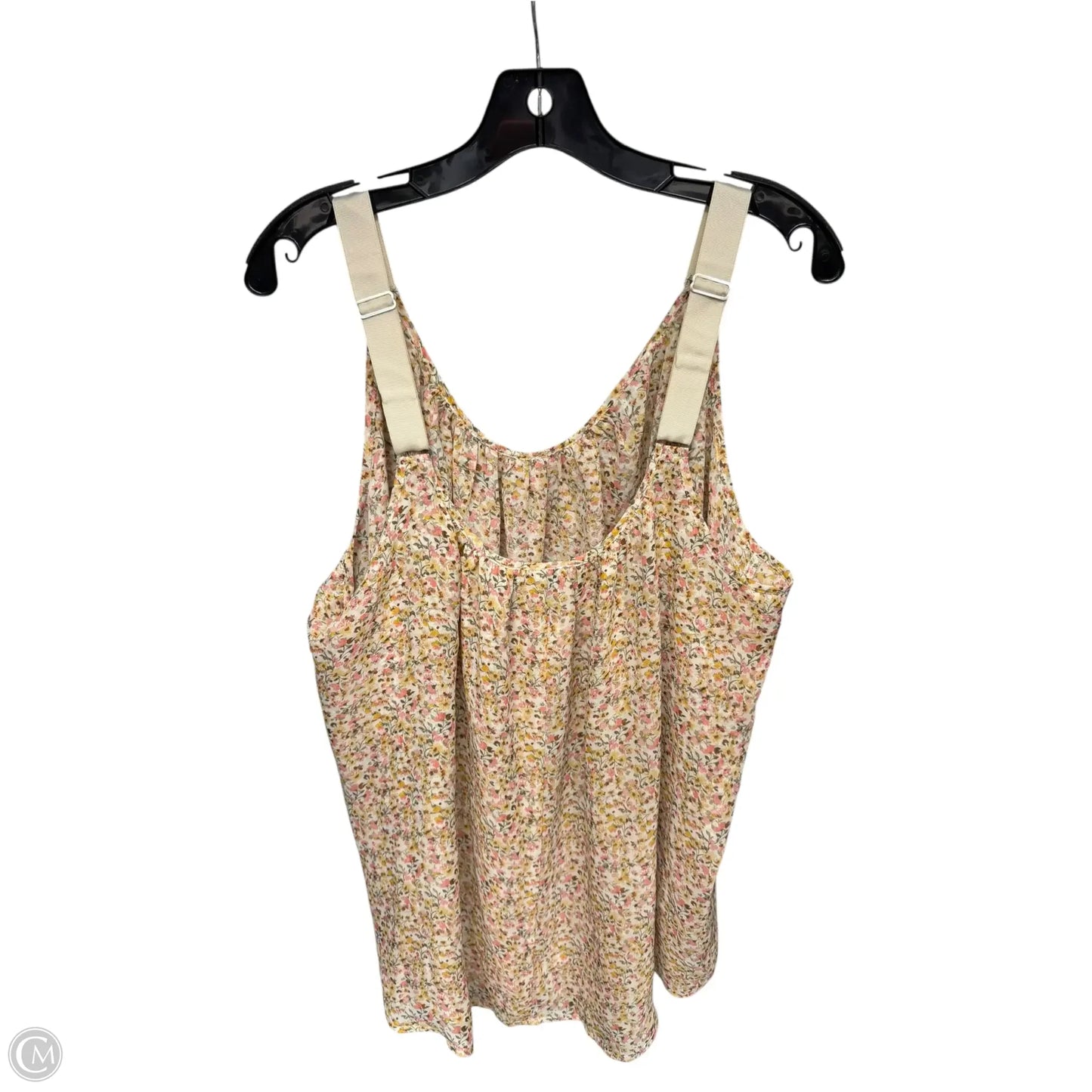 Top Sleeveless By Lane Bryant In Cream & Pink, Size: 20