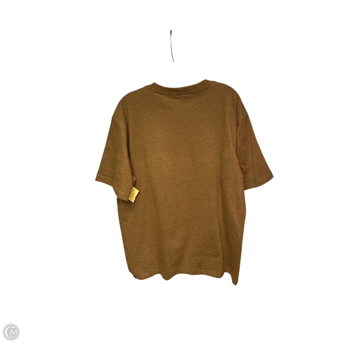 Top Short Sleeve By Carhartt In Brown, Size: M
