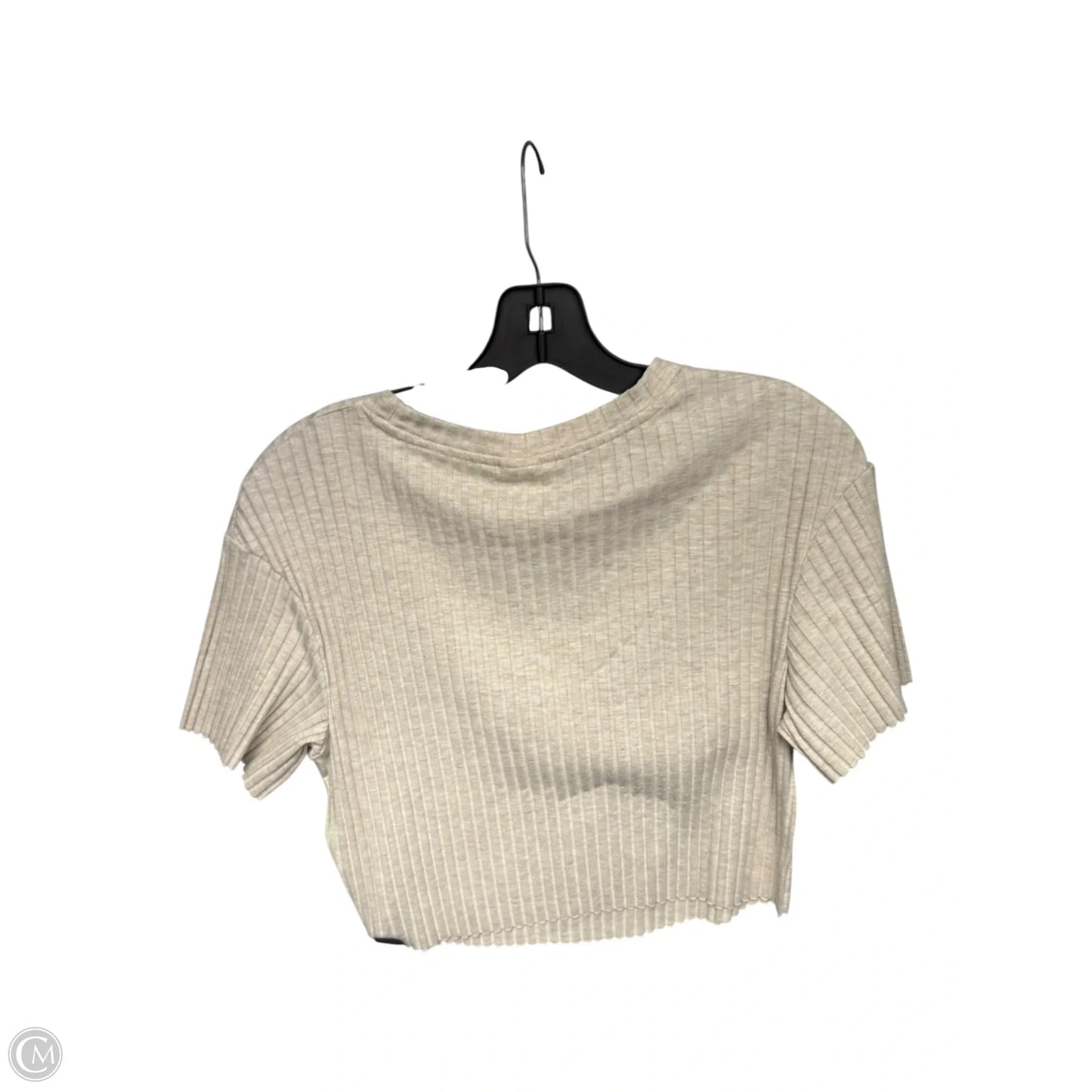 Top Short Sleeve By H&m In Beige, Size: Xs
