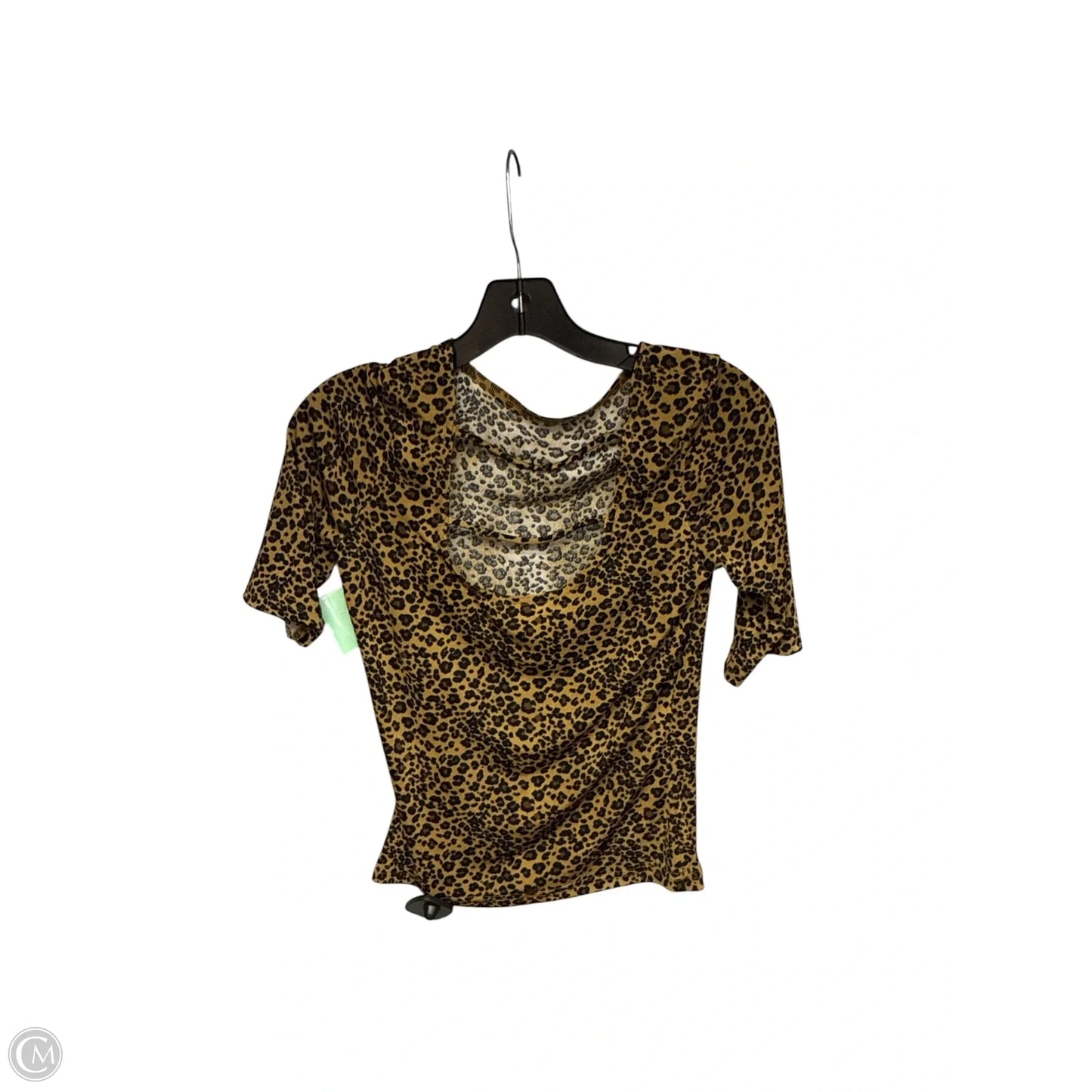 Top Short Sleeve By A Byer In Animal Print, Size: M
