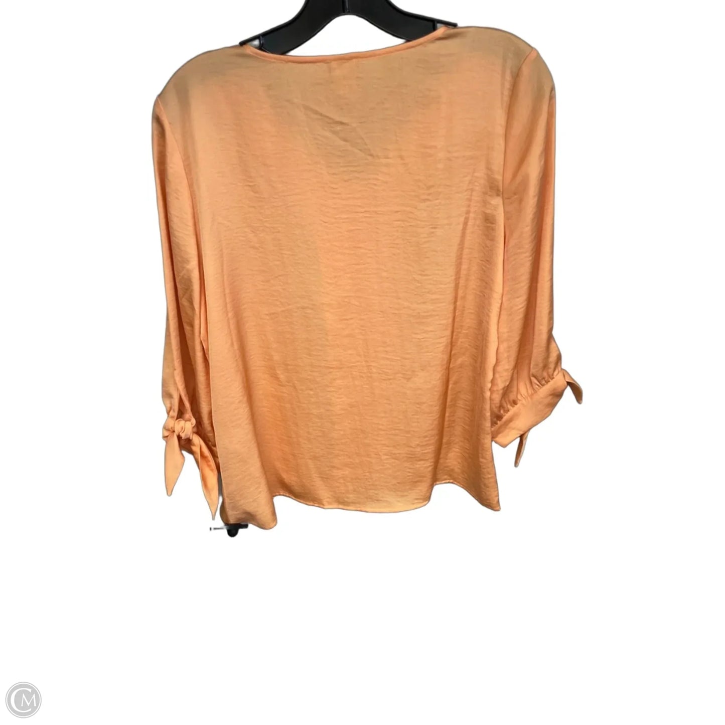 Top 3/4 Sleeve By Chicos In Orange, Size: Mp