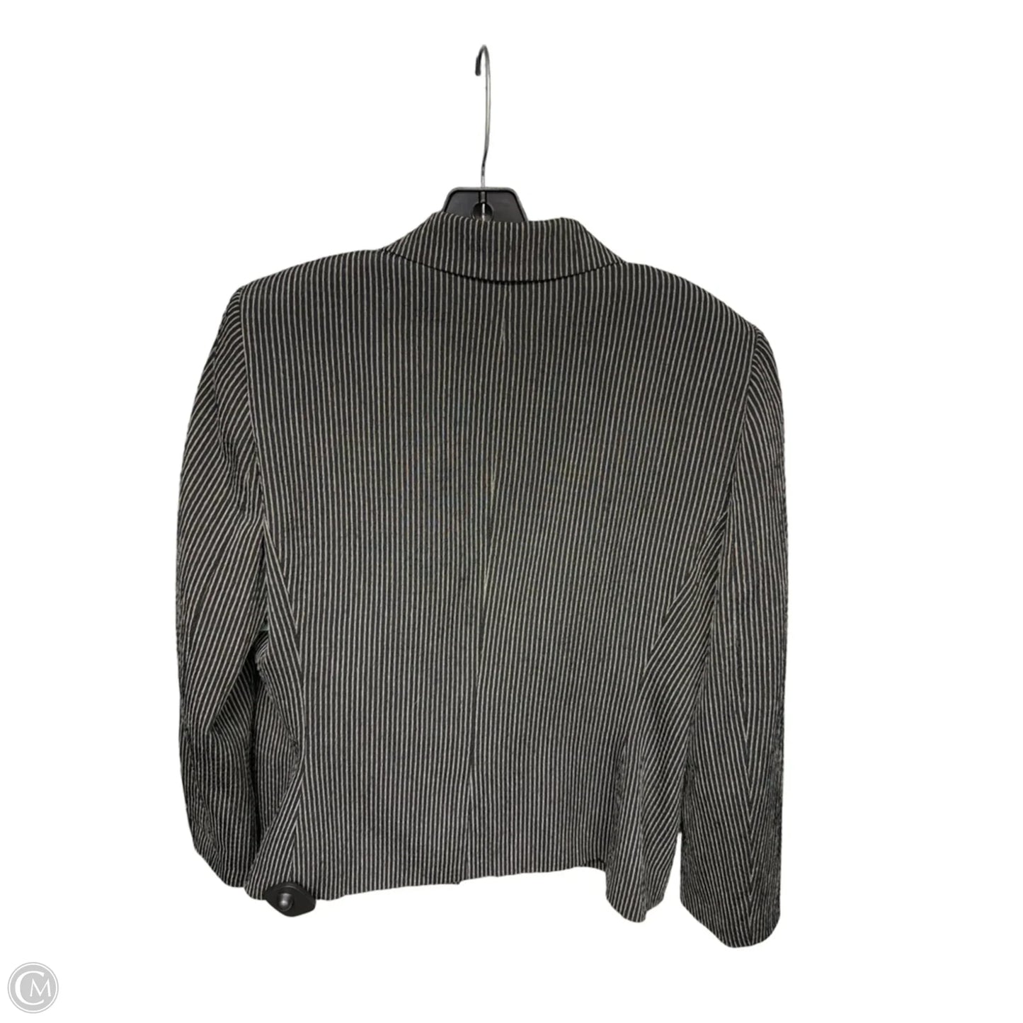Blazer By Anne Klein In Striped Pattern, Size: 12