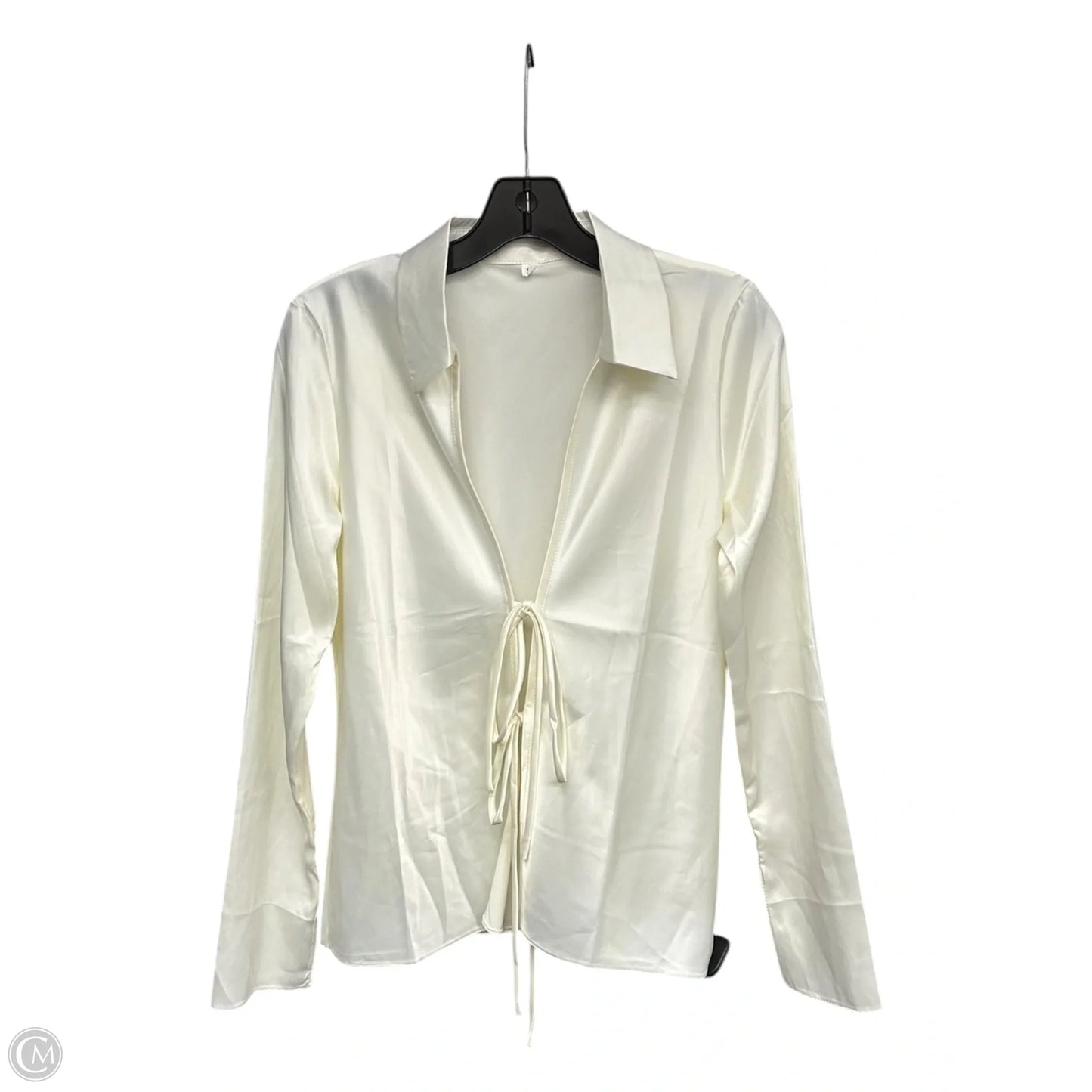 Top Long Sleeve By Clothes Mentor In Cream, Size: S