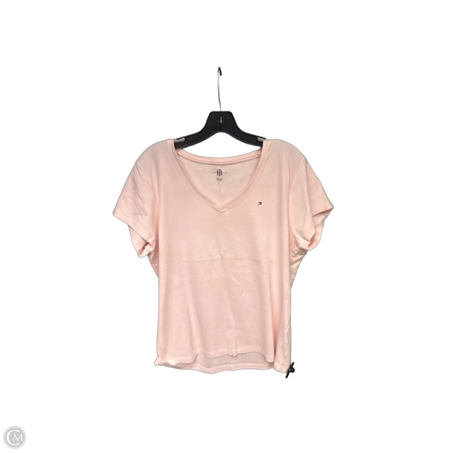 Top Short Sleeve Basic By Tommy Hilfiger In Pink, Size: Xxl