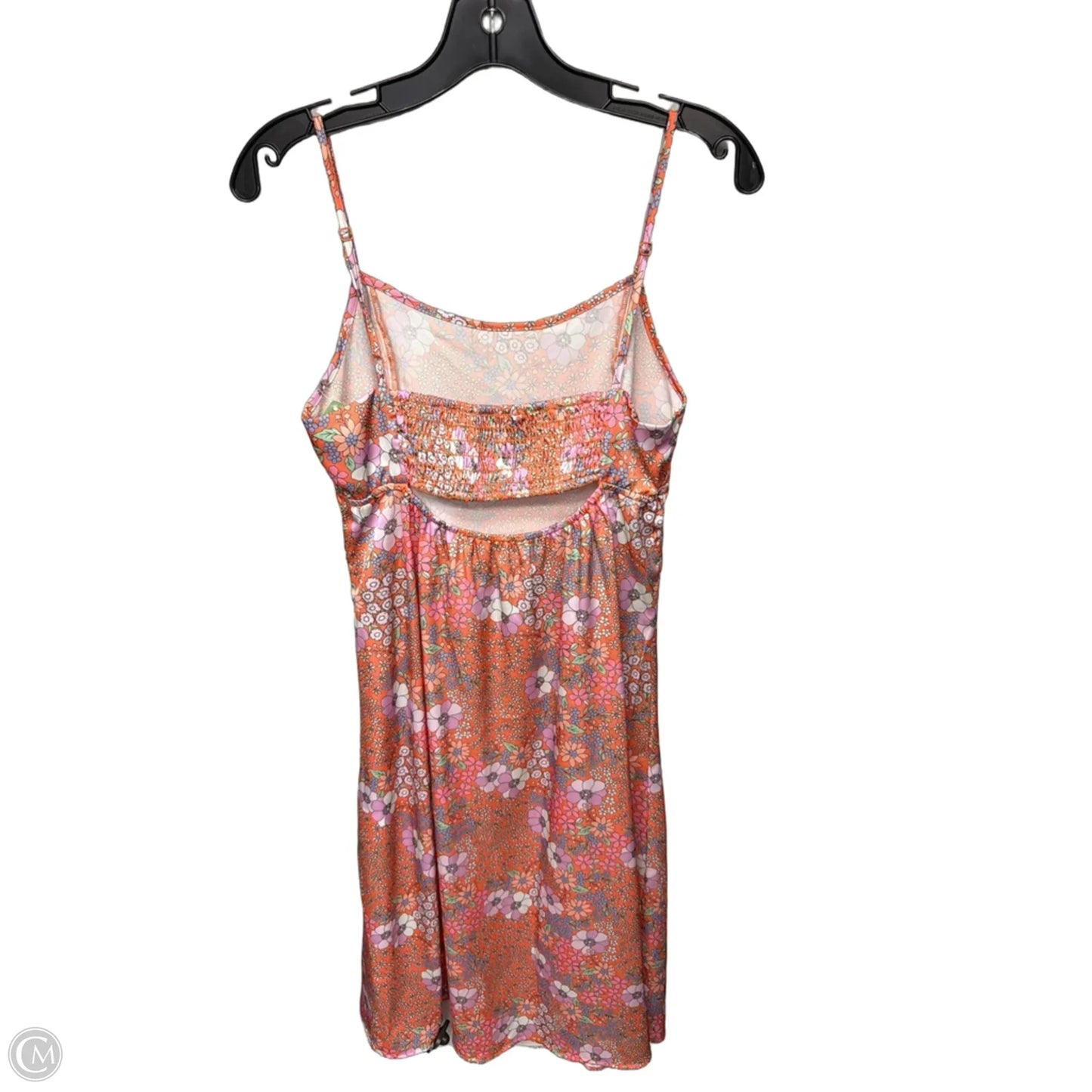Dress Casual Midi By Originality In Orange & Pink, Size: M