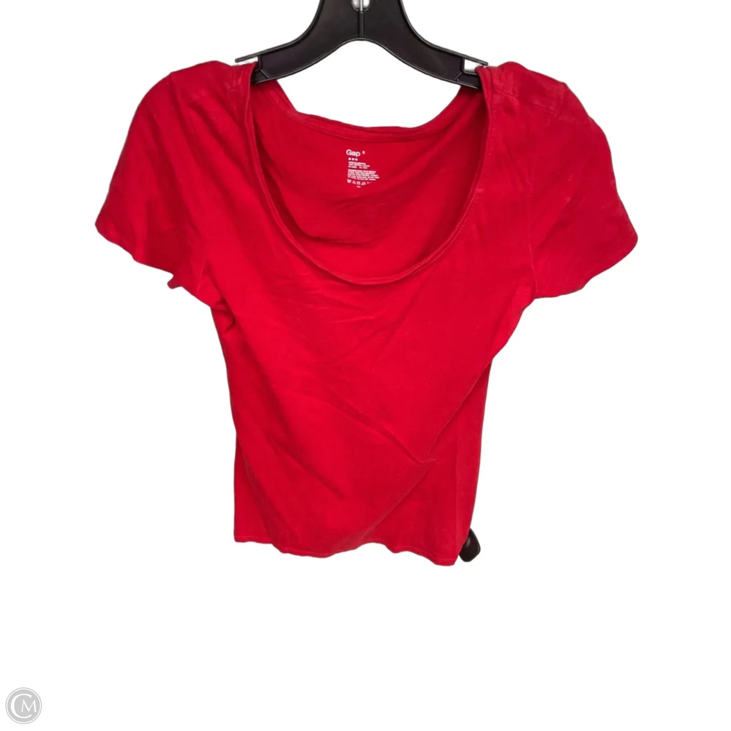 Top Short Sleeve Basic By Gap In Red, Size: S