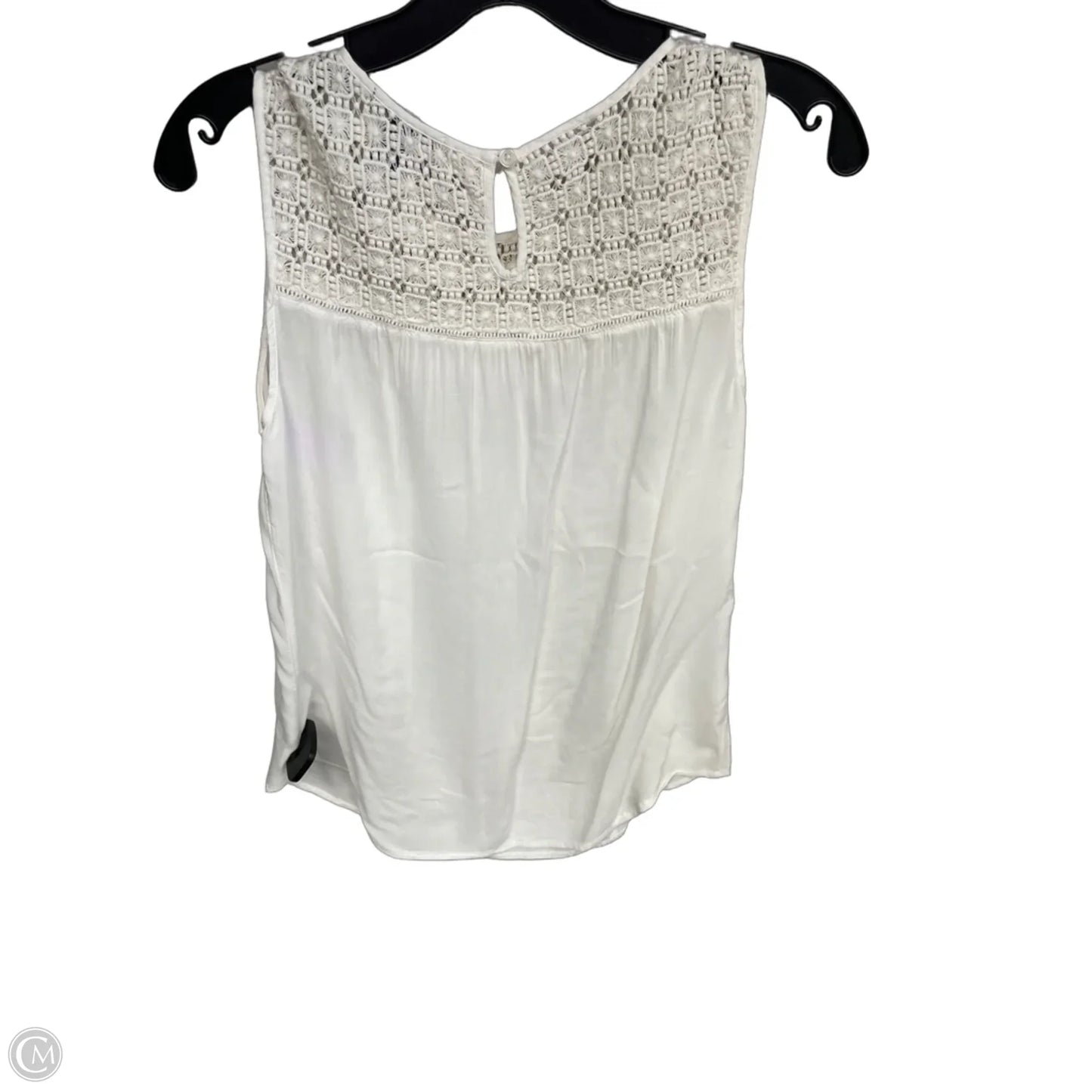 Top Sleeveless By Gap In White, Size: S