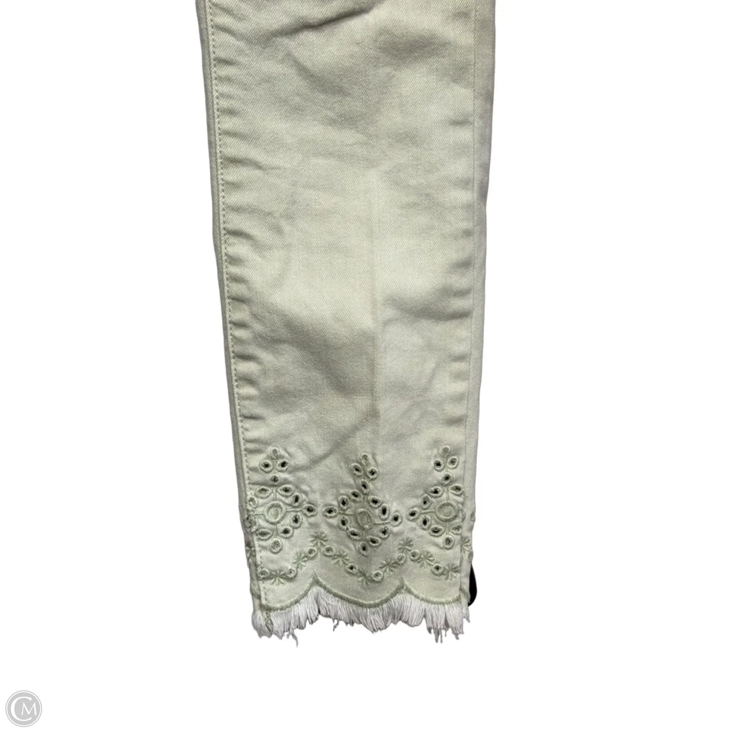Jeans Skinny By Loft In Green Denim, Size: 24