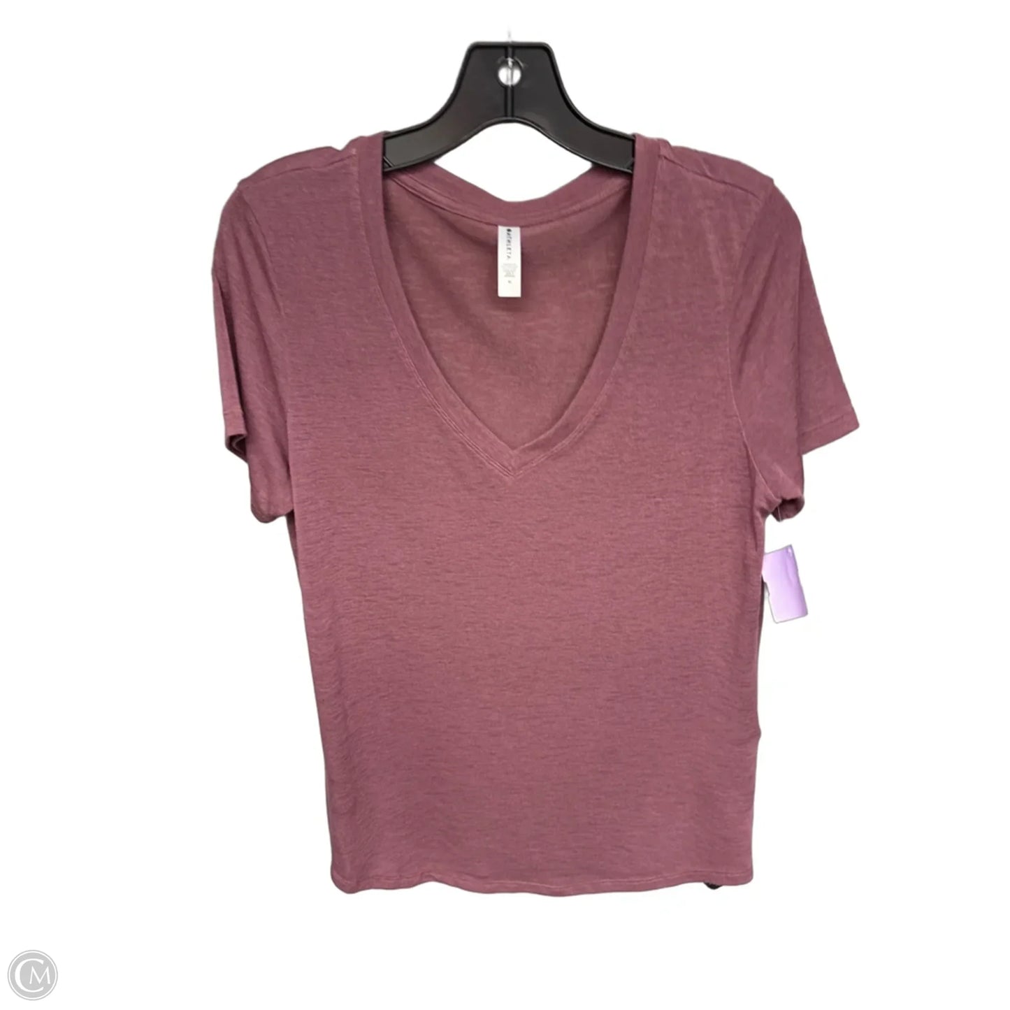 Top Short Sleeve By Athleta In Mauve, Size: M