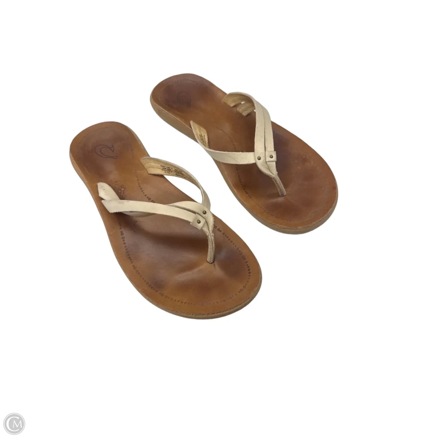 Sandals Flip Flops By Olukai In Cream, Size: 9