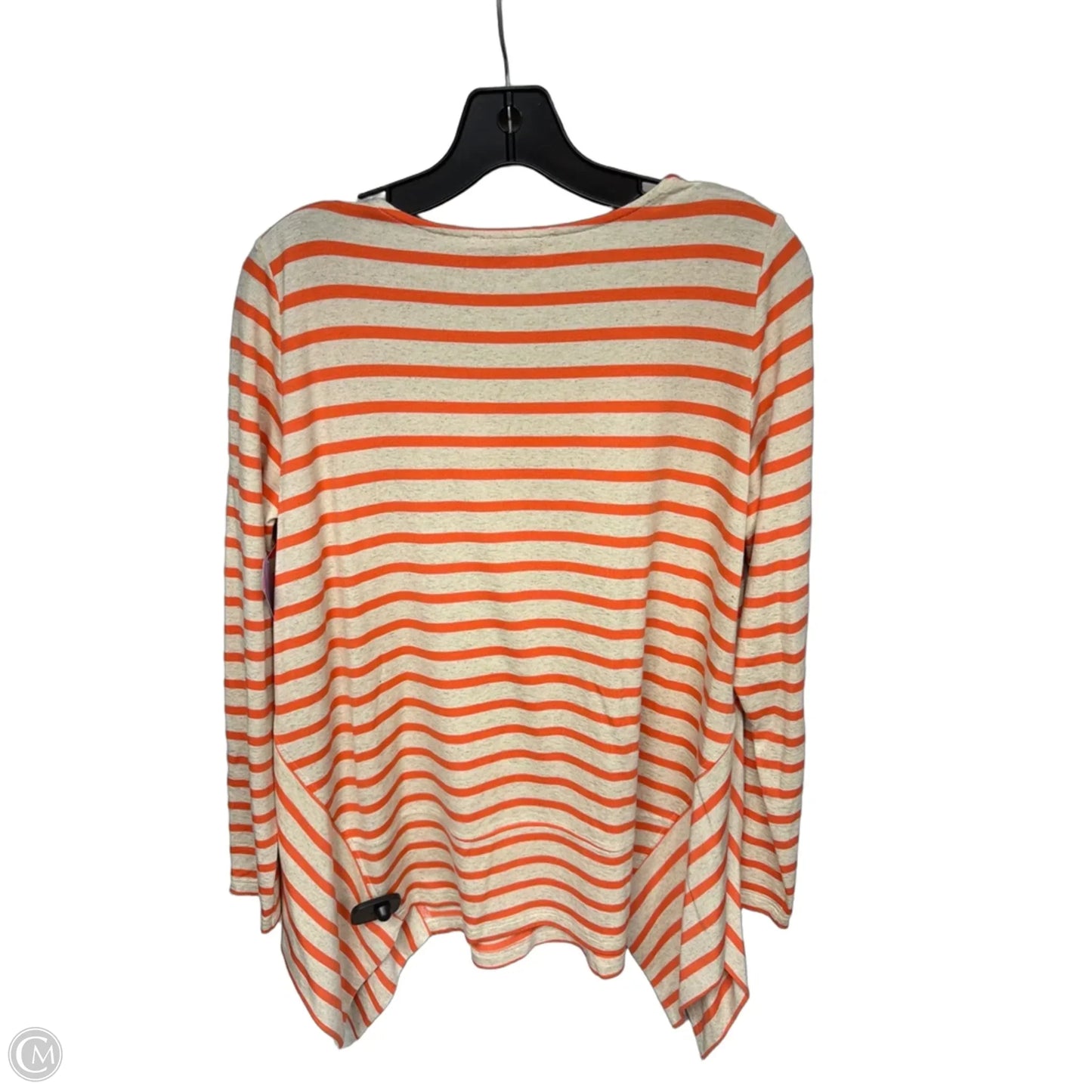 Tunic 3/4 Sleeve By Cmc In Orange & Tan, Size: S