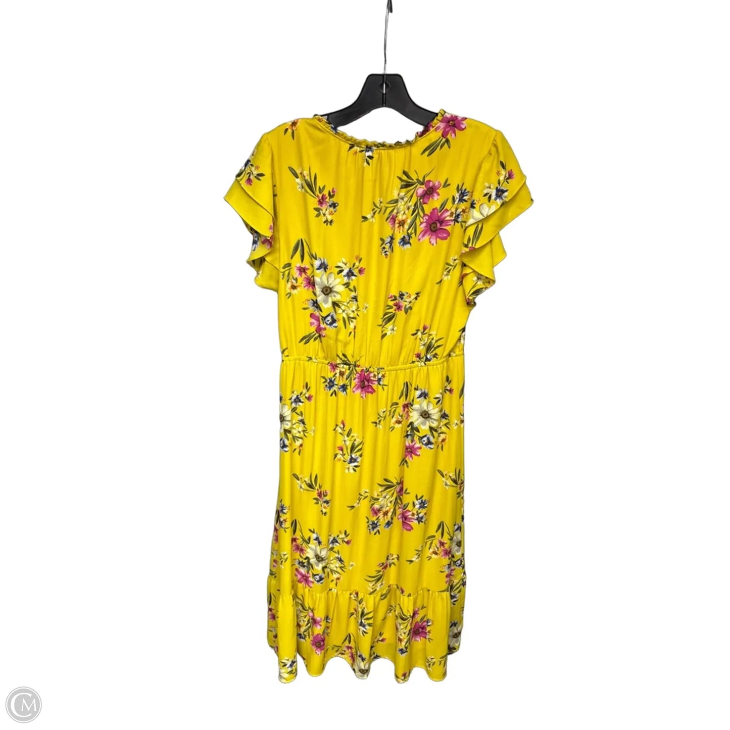 Dress Casual Maxi By Dr2 In Pink & Yellow, Size: M