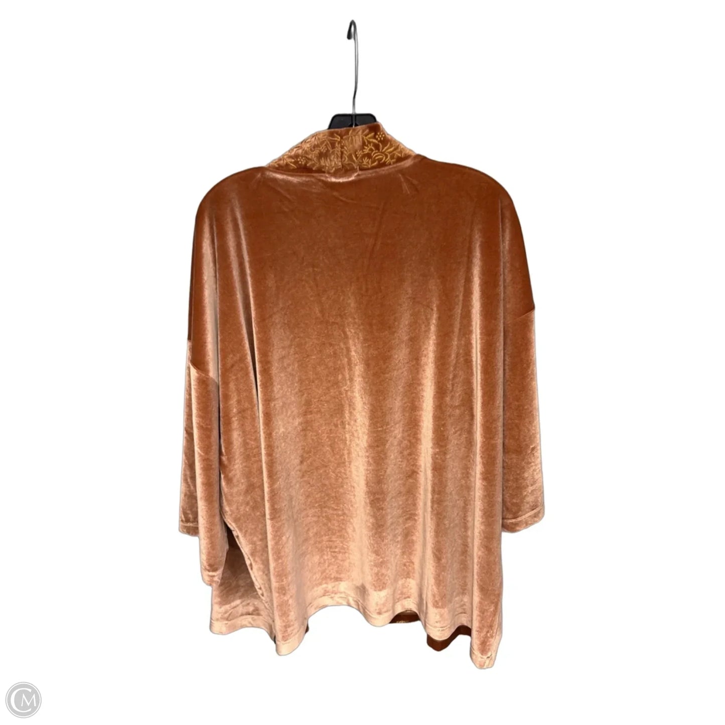 Sweater Cardigan By World Market In Copper, Size: Osfm