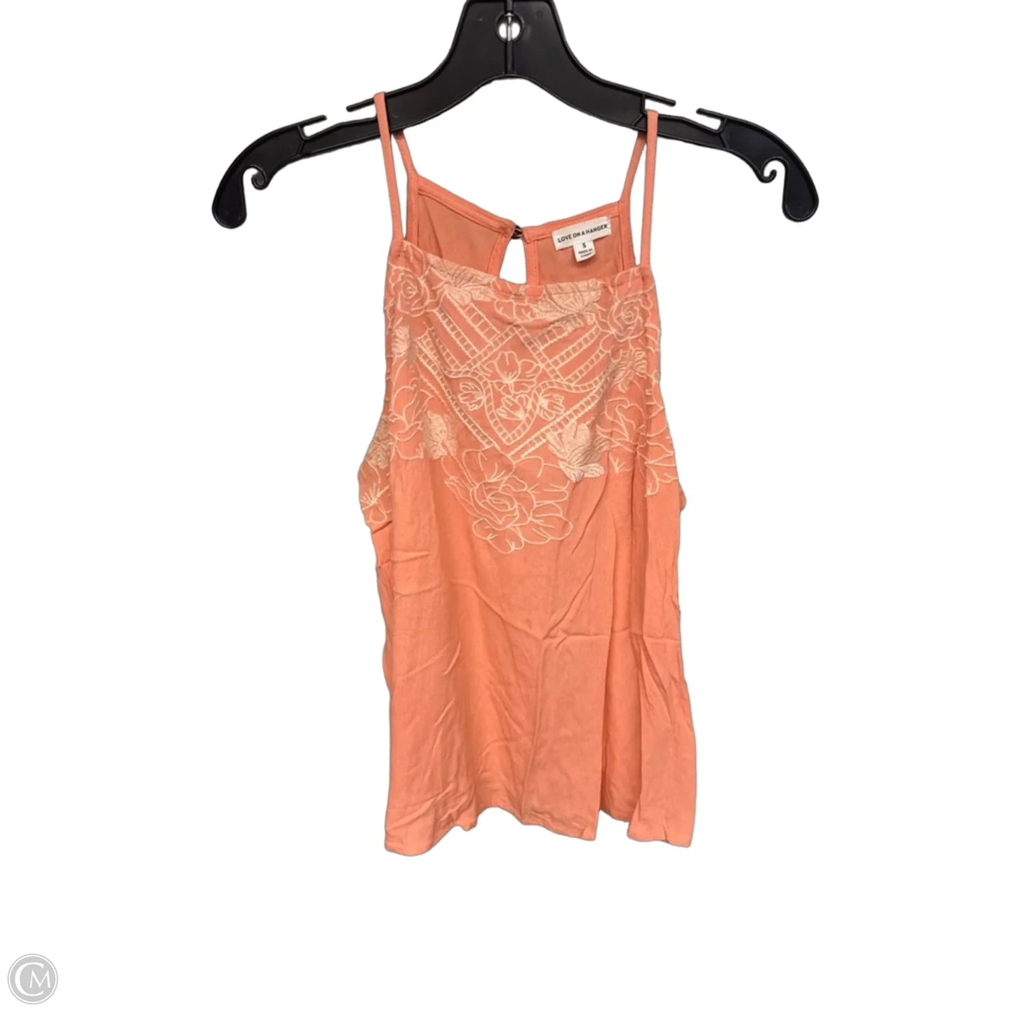 Tank Top By Love On A Hanger In Orange, Size: S