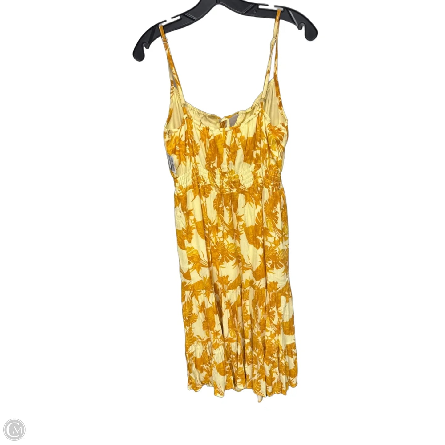 Dress Casual Maxi By Banana Republic In Orange & Yellow, Size: S