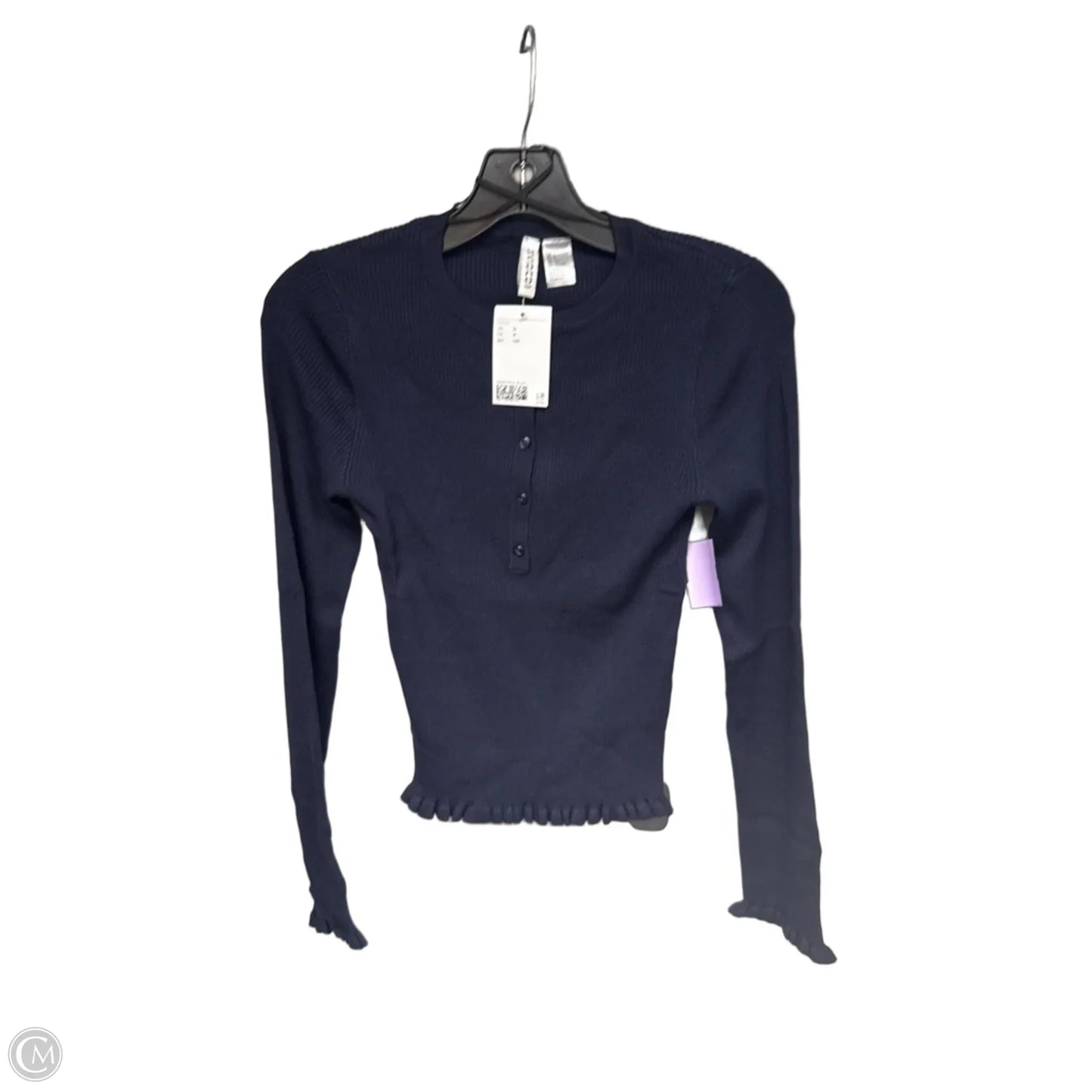 Top Long Sleeve By Divided In Blue, Size: Xl