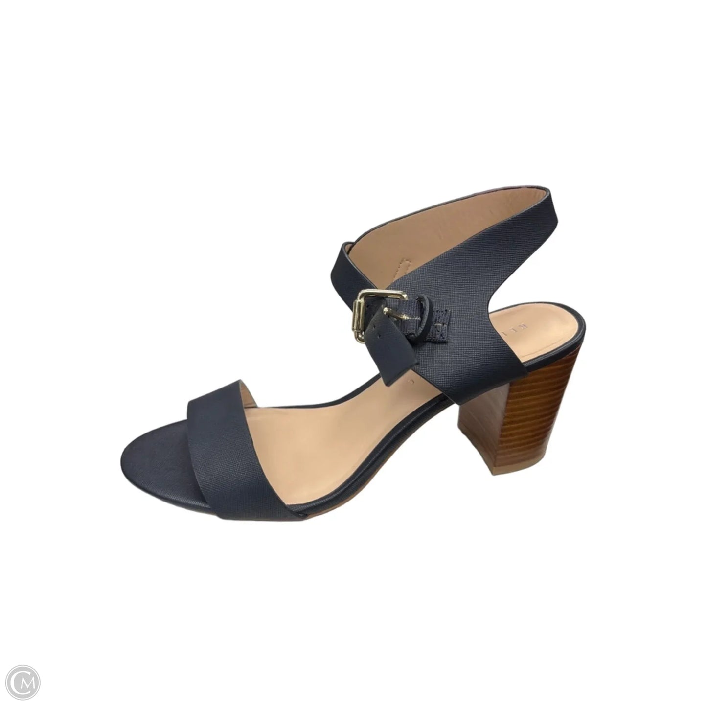 Sandals Heels Block By Kelly And Katie In Blue, Size: 8.5